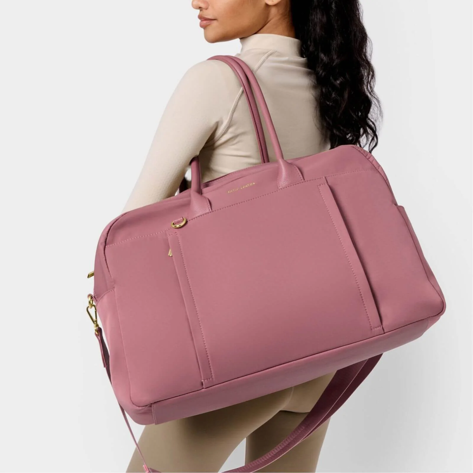 Katie Loxton Nylon Luxe Everyday Holdall Bag - Deep Rose - Image 4