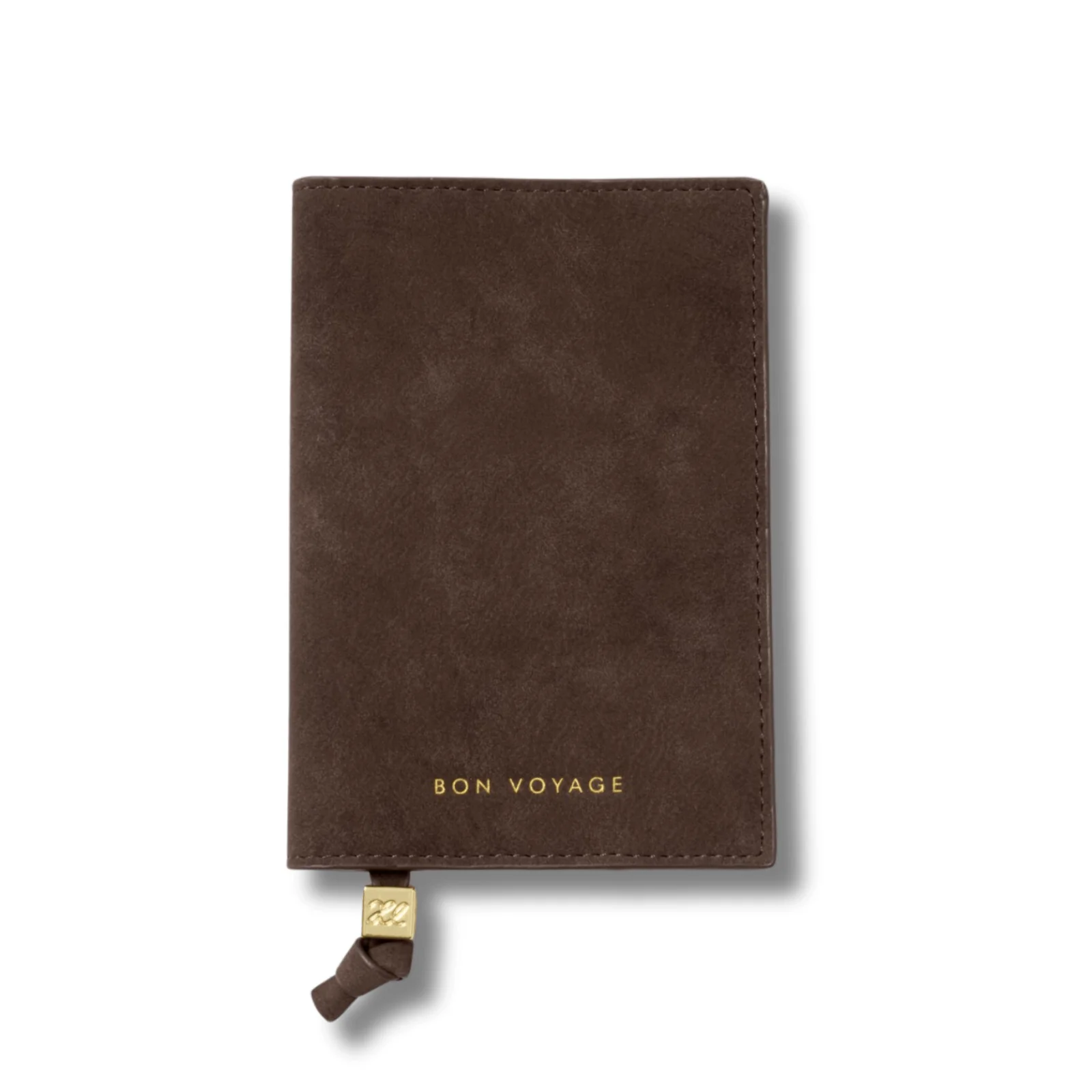 Katie Loxton Passport Cover - Bon Voyage - Chocolate Suedette