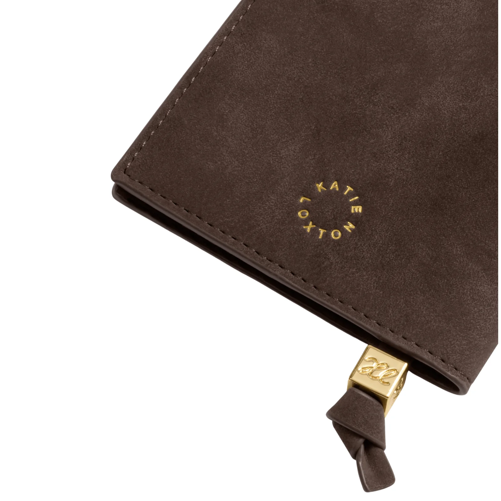 Katie Loxton Passport Cover - Bon Voyage - Chocolate Suedette - Image 2