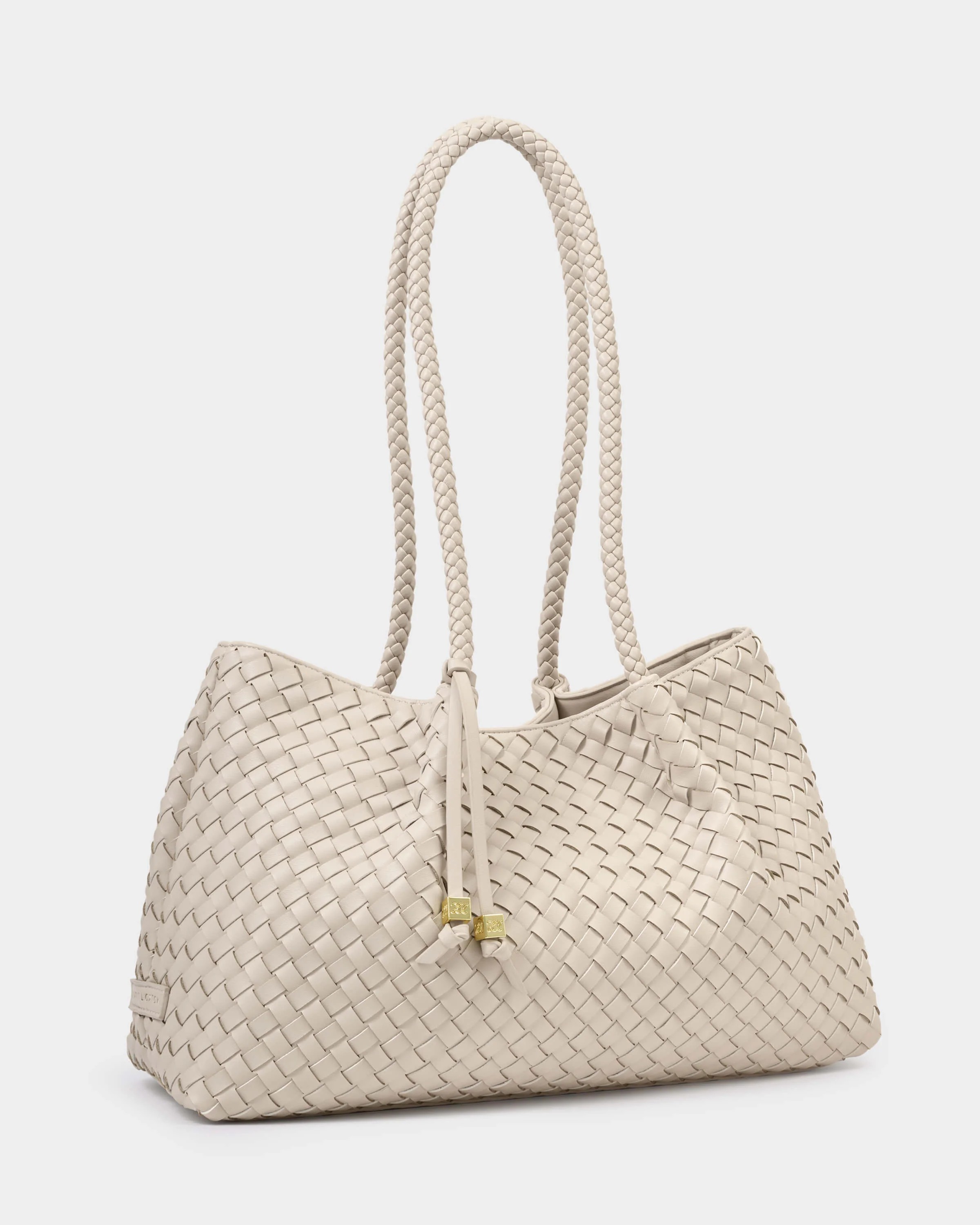 Katie Loxton Nova Hand Woven Small Shoulder Bag - Oyster - Image 2