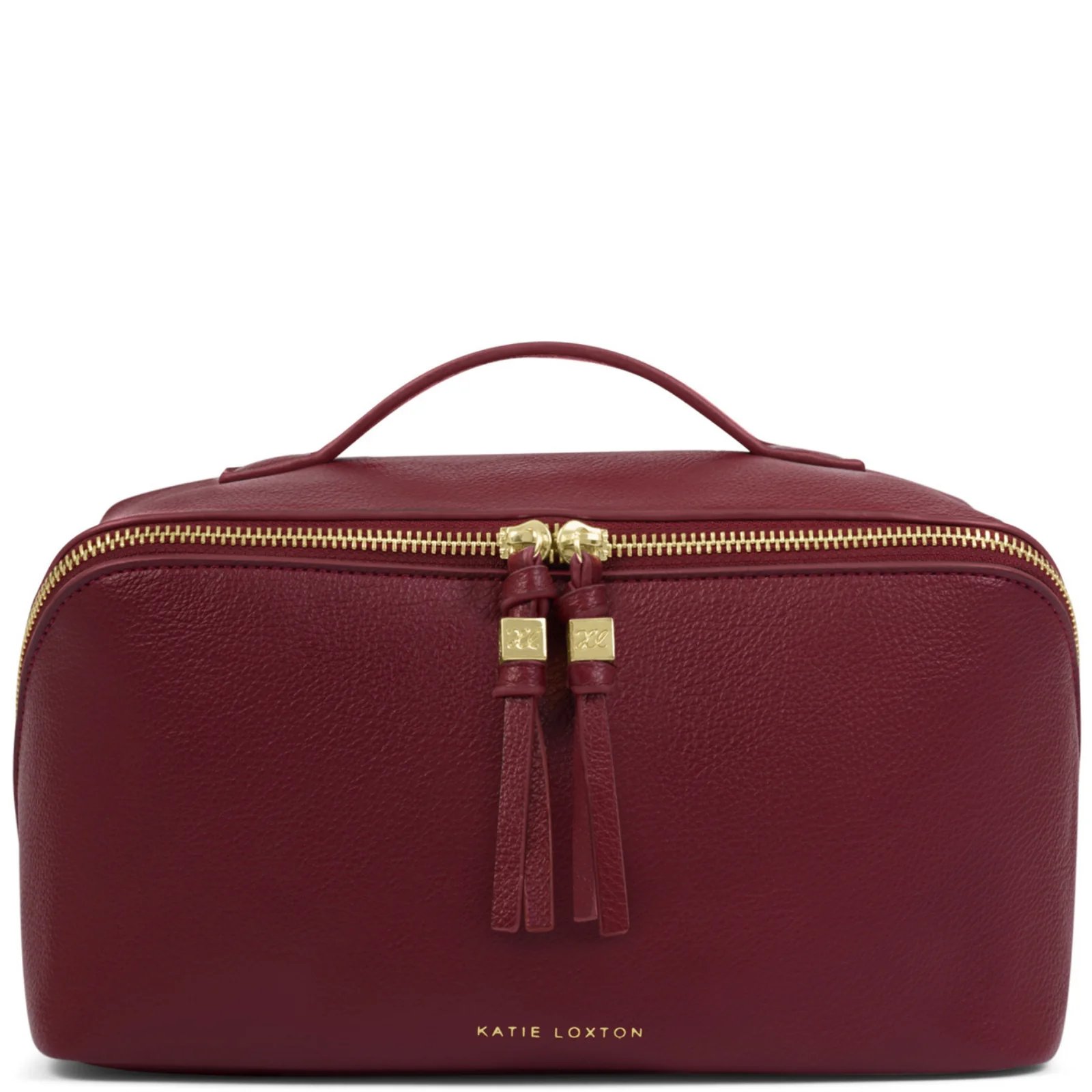 Katie Loxton Soho Large Make Up Wash Bag - Cherry