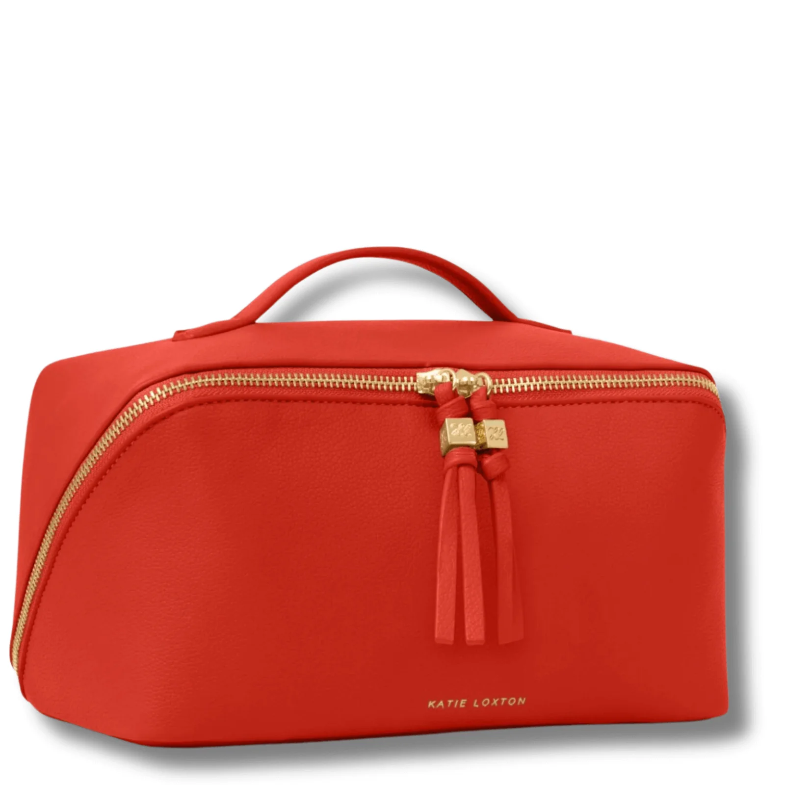 Katie Loxton Soho Large Make Up Wash Bag - Deep Orange