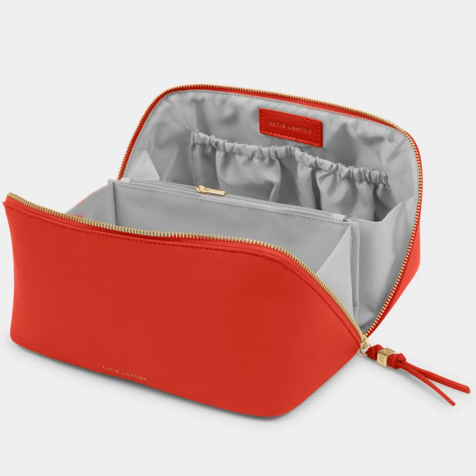 Katie Loxton Soho Large Make Up Wash Bag - Deep Orange - Image 2