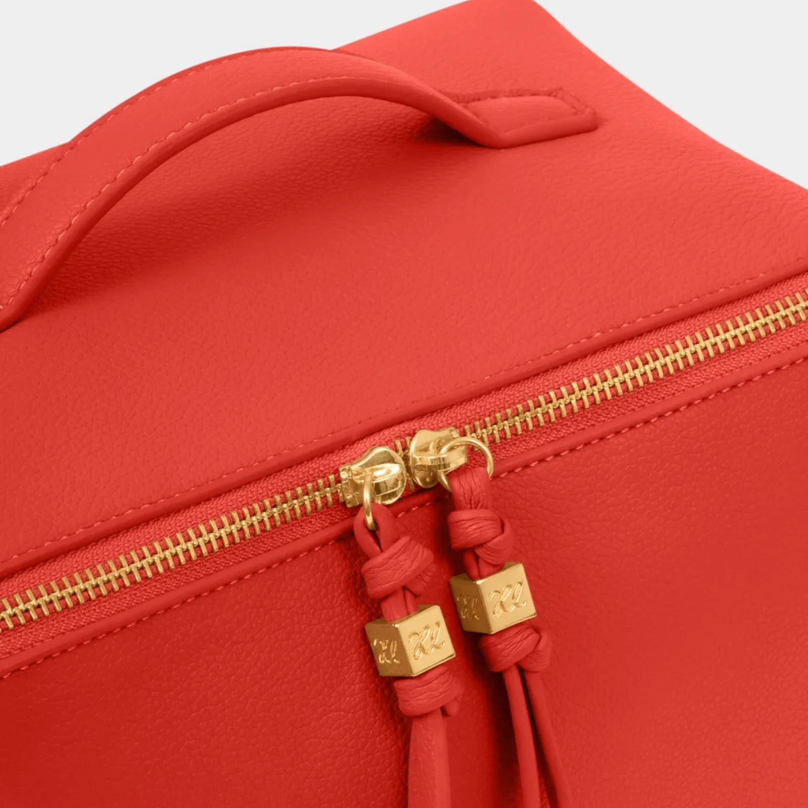 Katie Loxton Soho Large Make Up Wash Bag - Deep Orange - Image 3