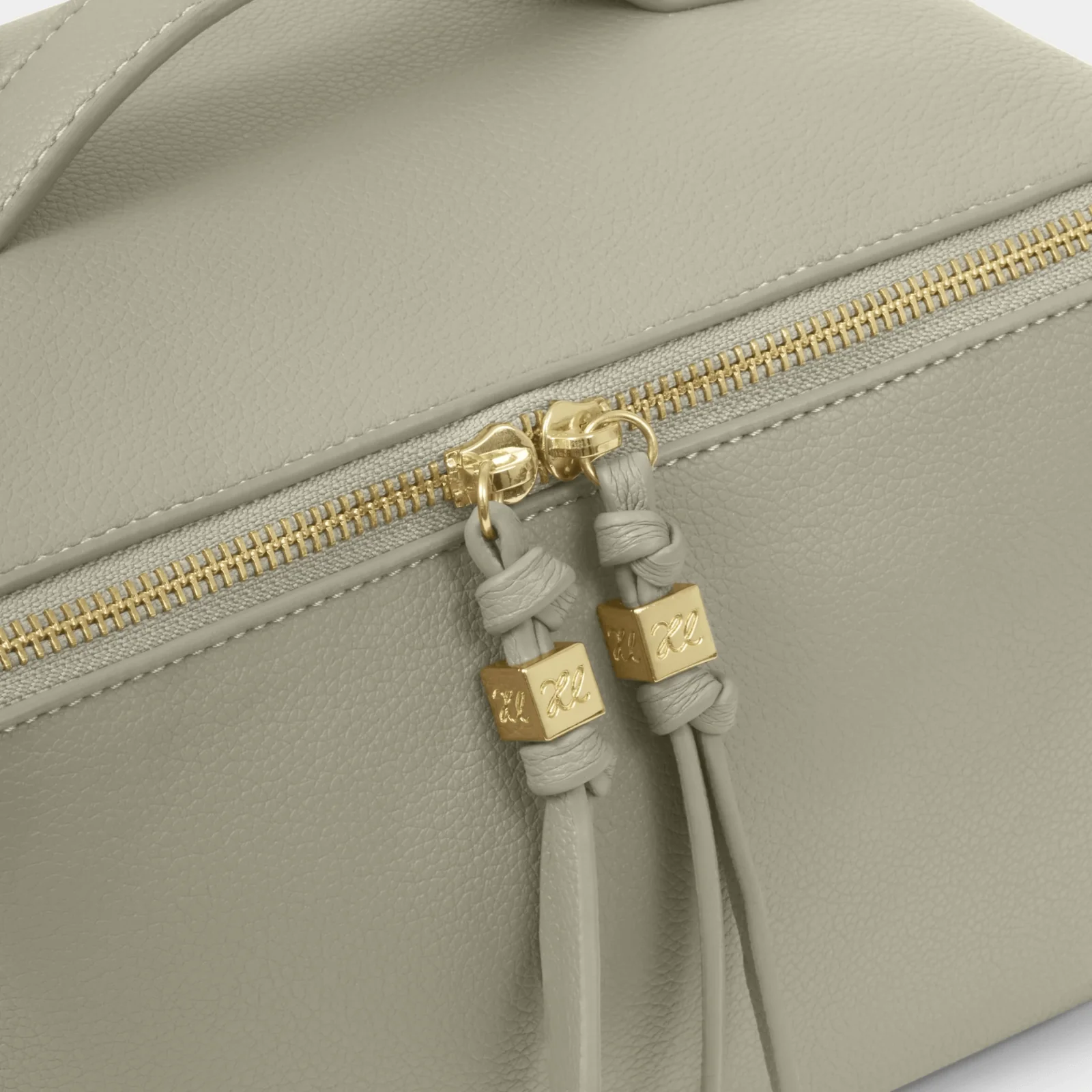 Katie Loxton Soho Large Make Up Wash Bag - Green Mist - Image 3