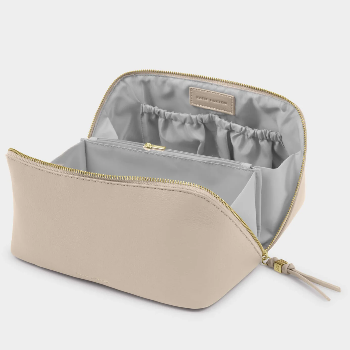 Katie Loxton Soho Large Make Up Wash Bag - Oyster - Image 3