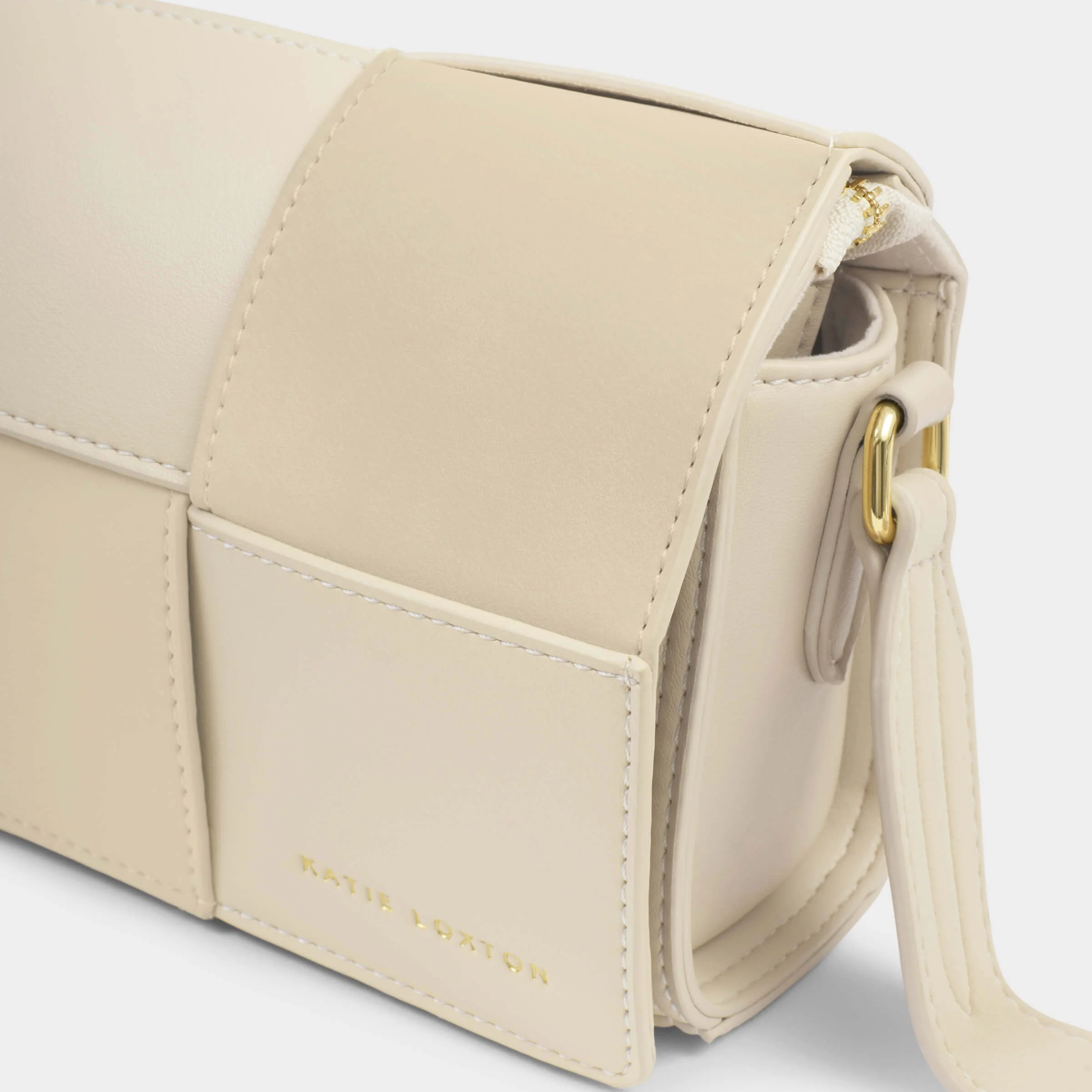 Katie Loxton Taya Woven Crossbody Bag - Off White - Image 3