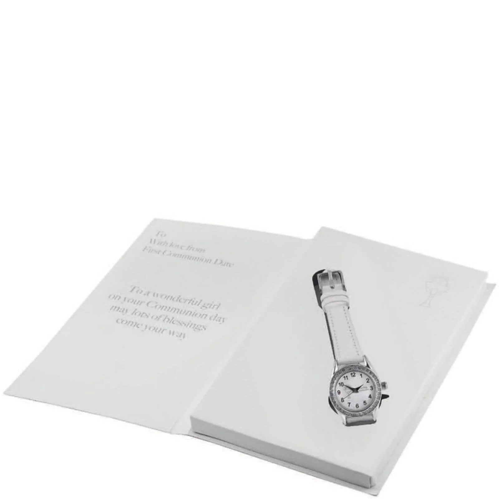 Kids First Holy Communion White CZ Watch - Image 3