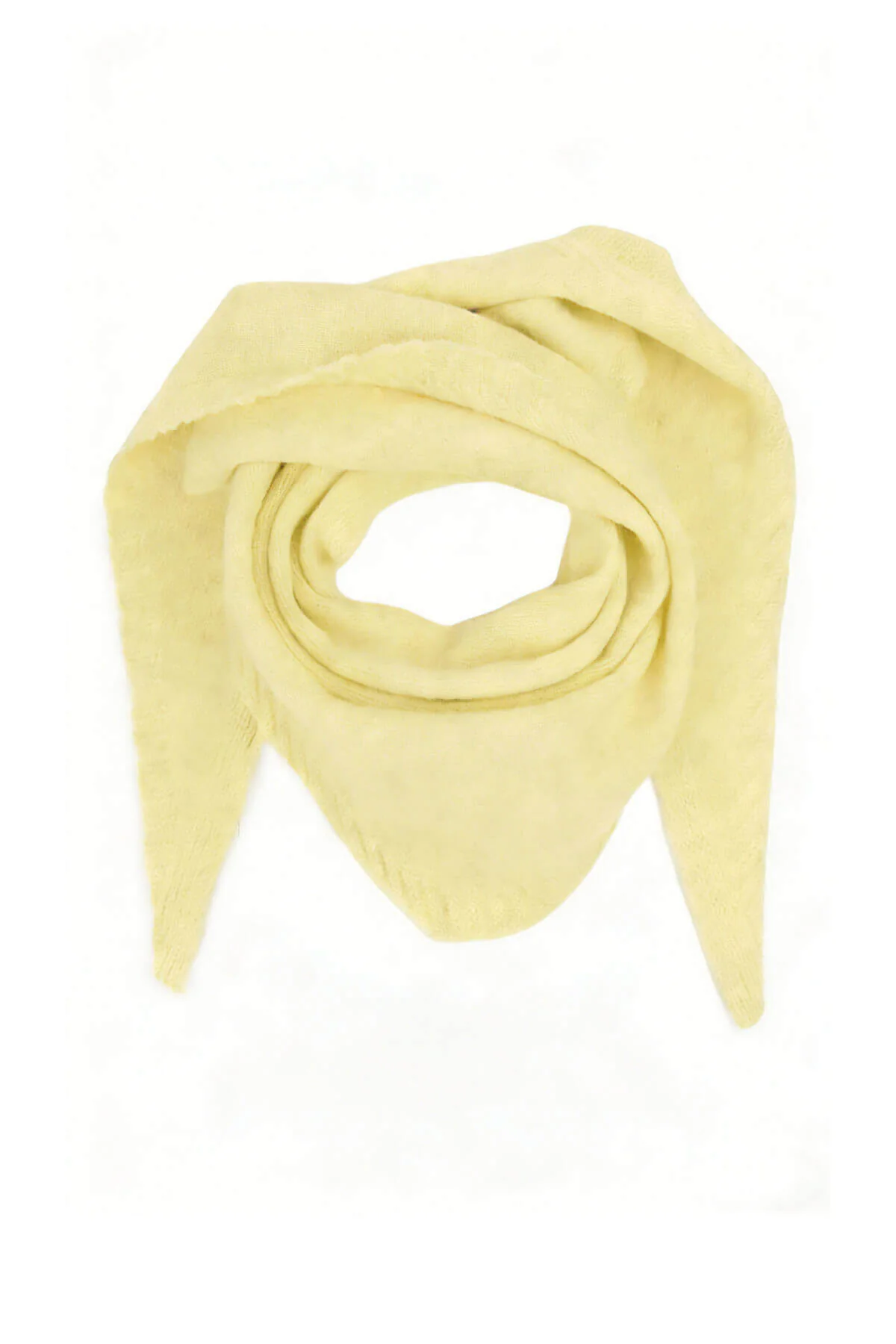 Lemon Knit Triangle Neck Scarf - Image 2