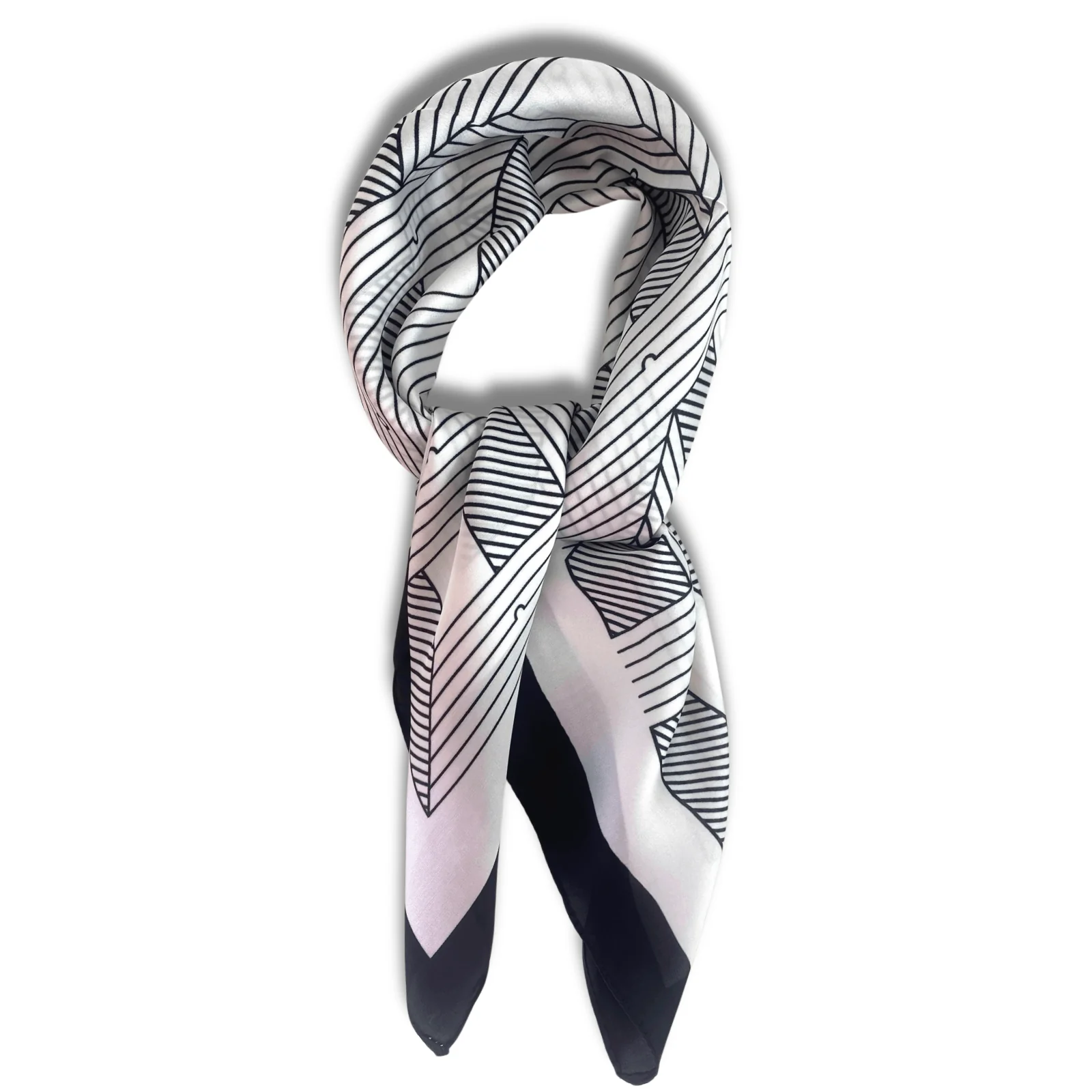 Monochrome Lines Neck Scarf
