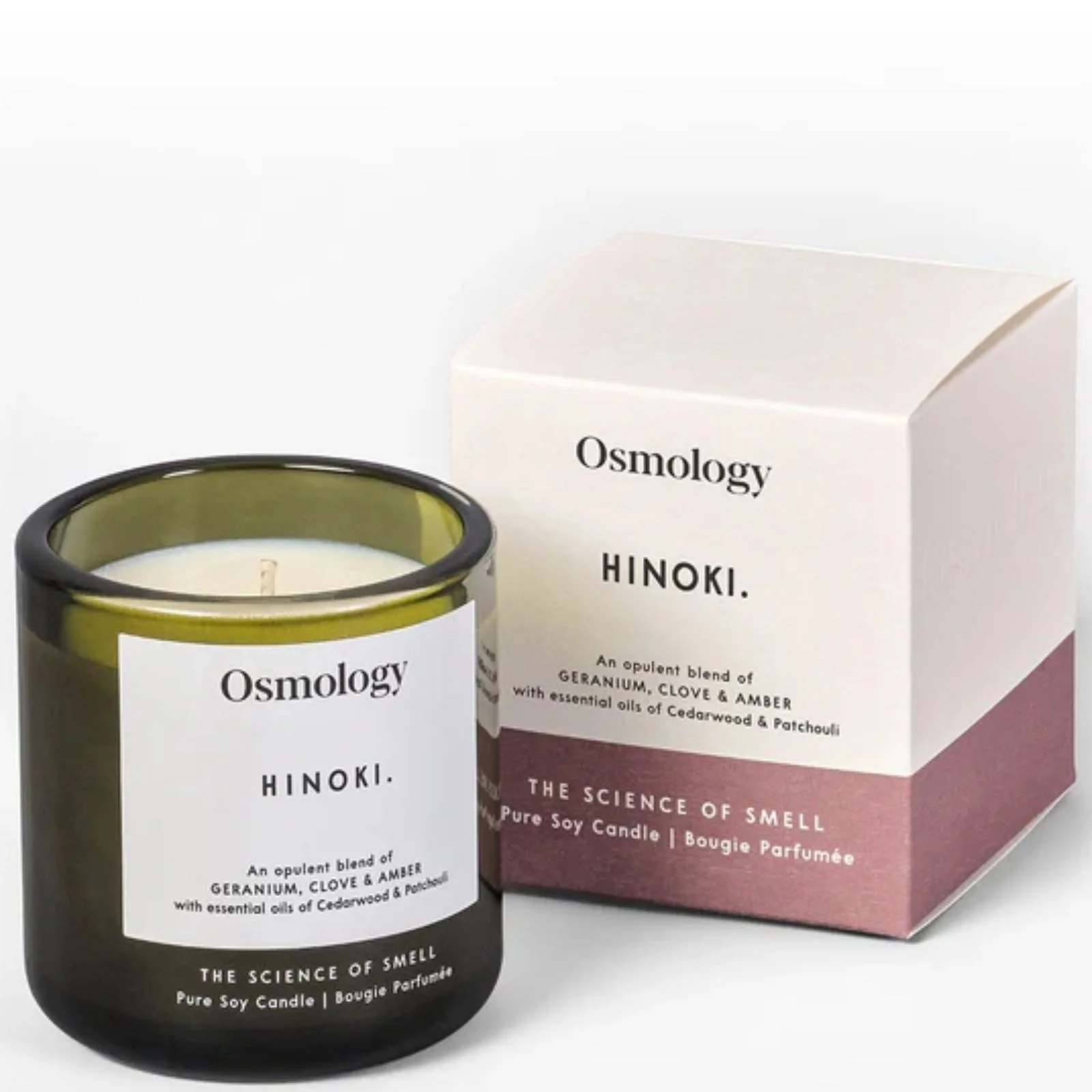 Osmology by Aery Hinoki Scented Candle - Geranium, Clove & Amber