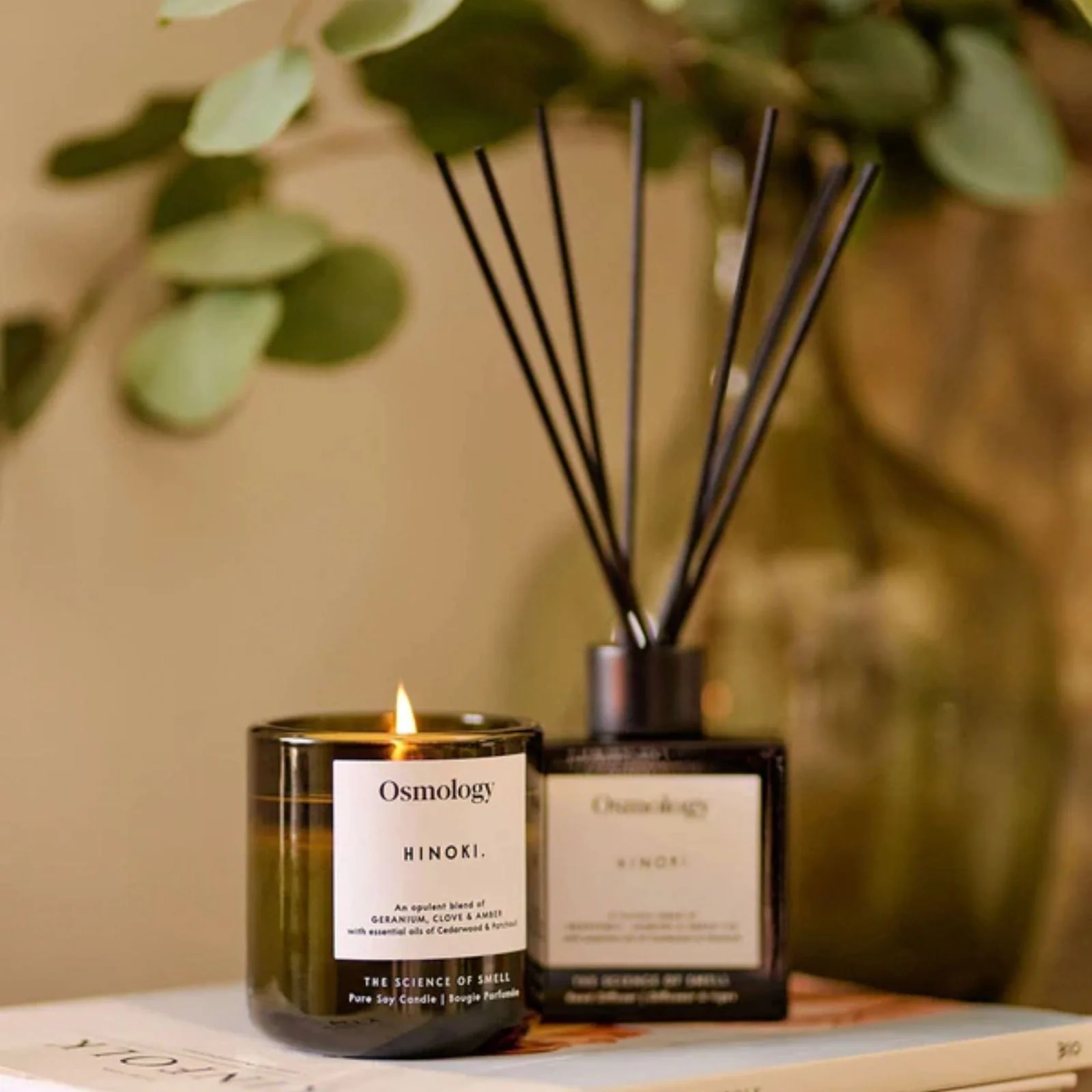 Osmology by Aery Hinoki Scented Candle - Geranium, Clove & Amber - Image 2