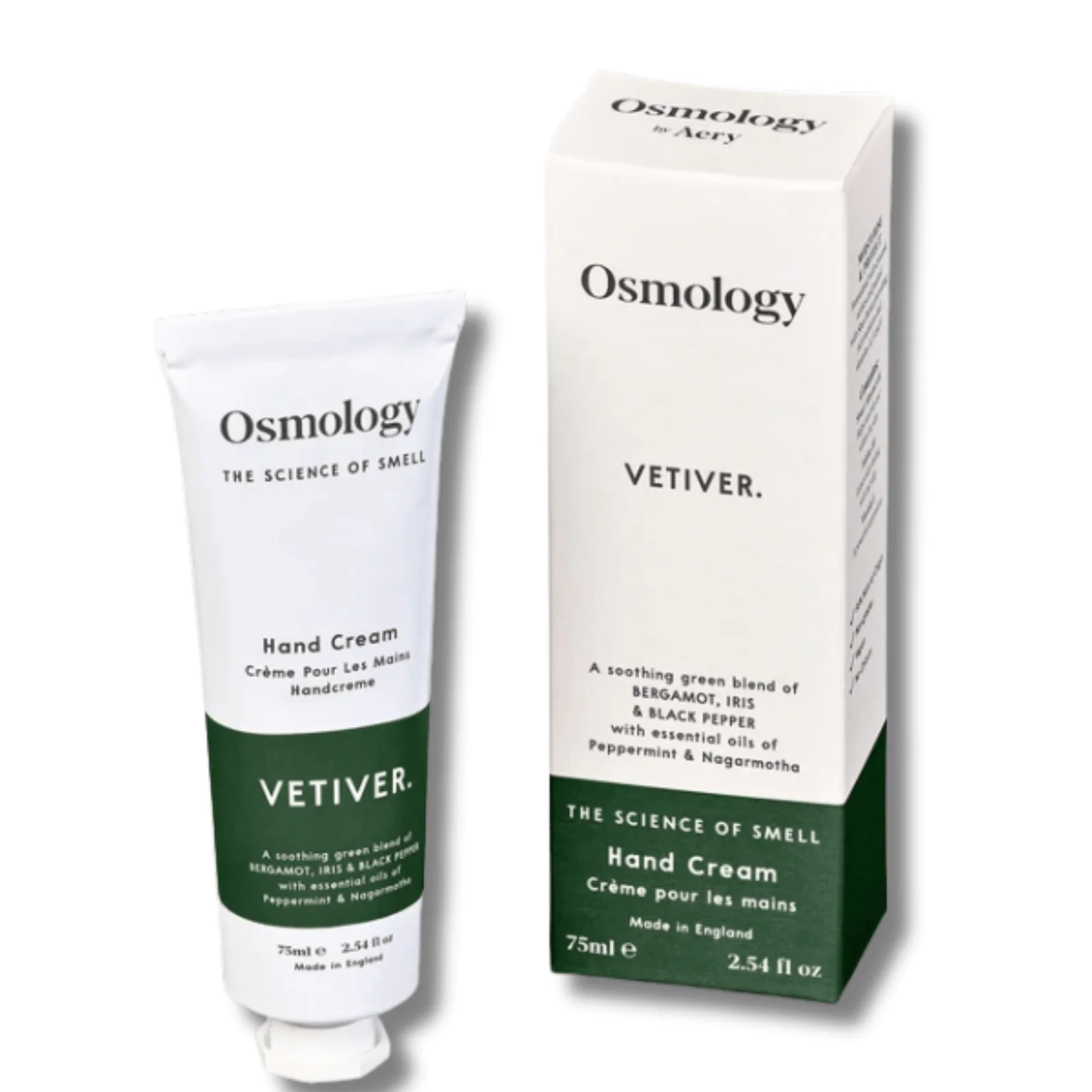 Osmology by Aery Vetiver Hand Cream - Bergamot, Iris & Black Pepper