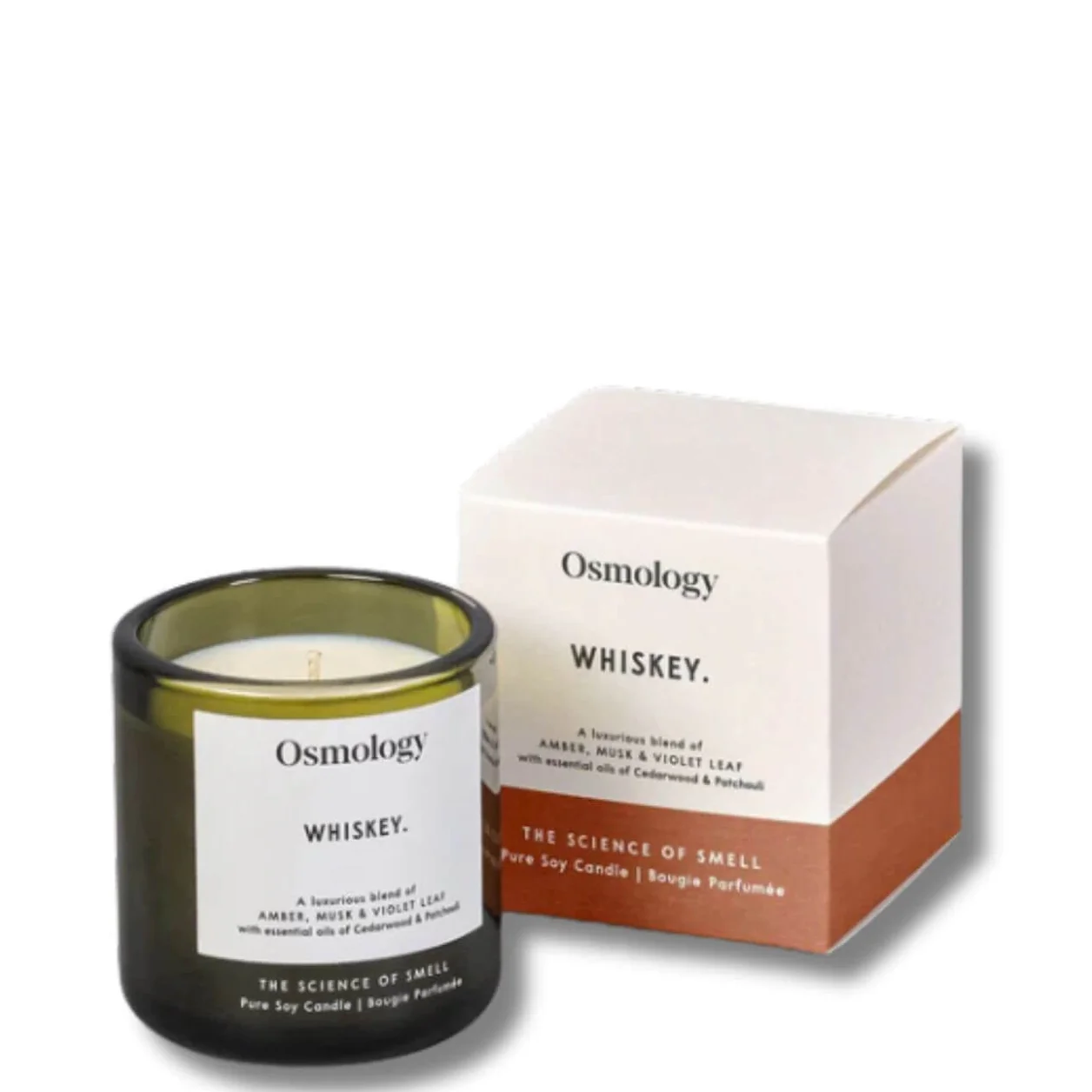 Osmology by Aery Whiskey Scented Candle - Amber, White Musk & Rose