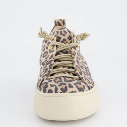Paul Green Leopard Pattern Leather Elevated Sneakers - Image 3
