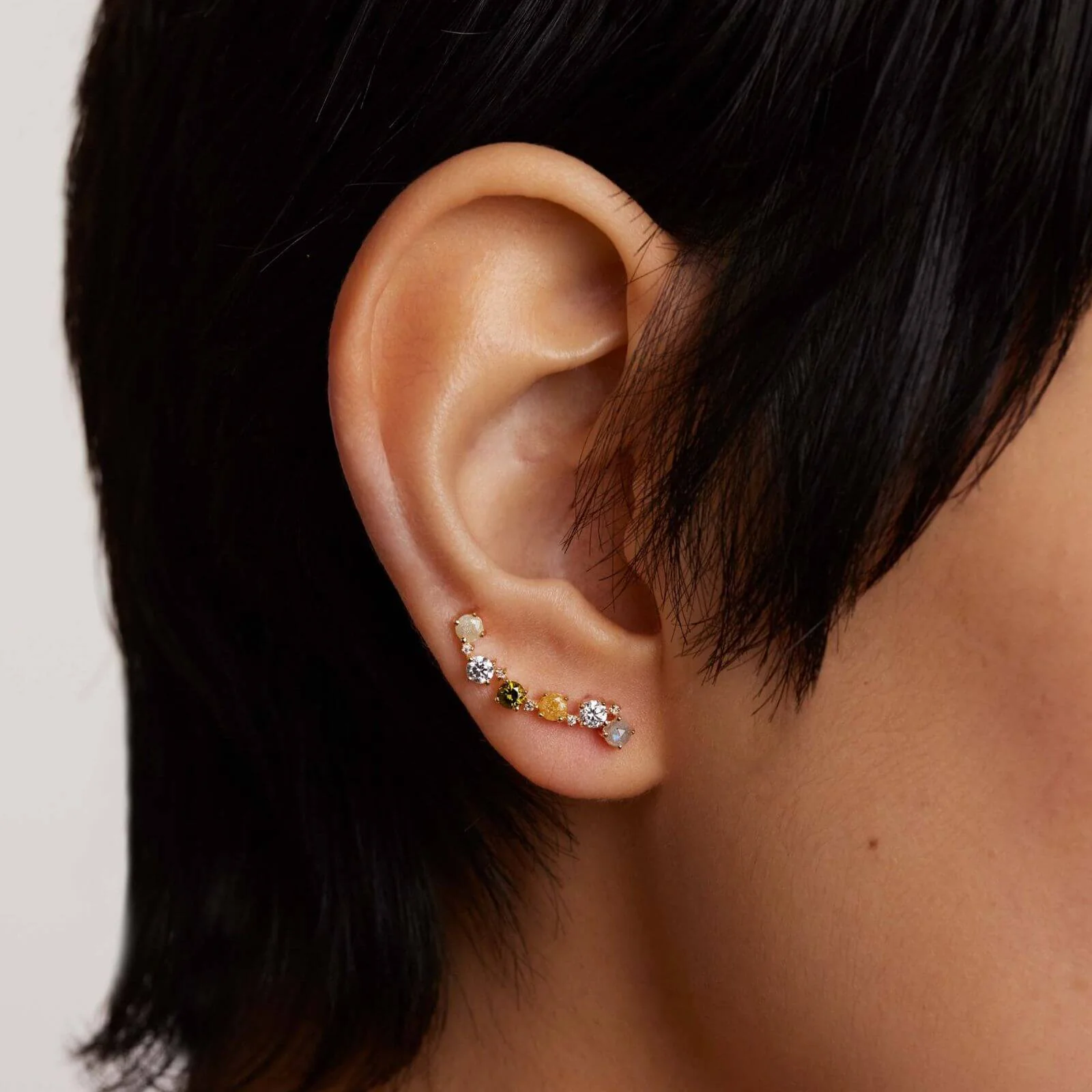 PDPAOLA Gold April Crawler Earrings - Image 2