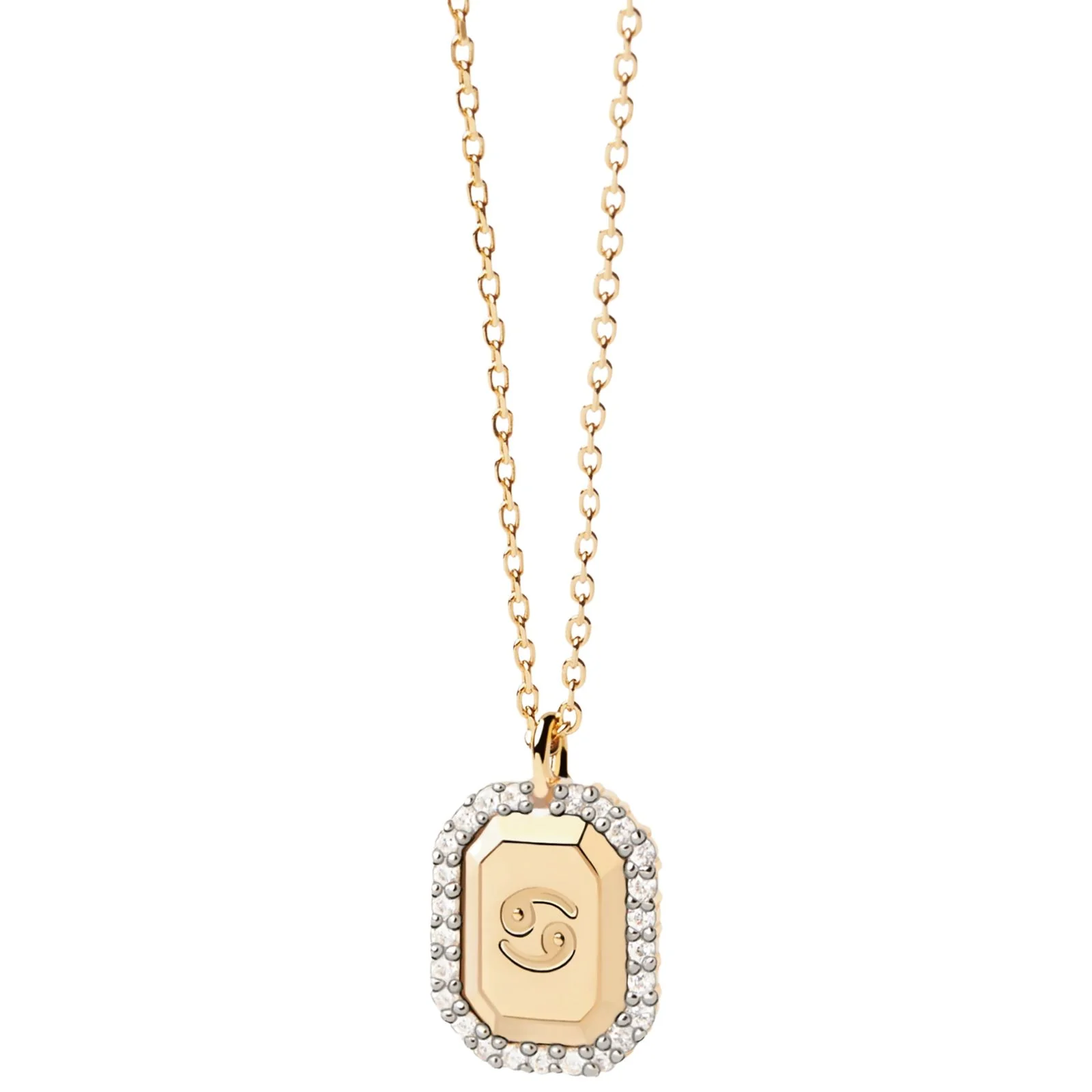 PDPAOLA Gold Cancer Necklace