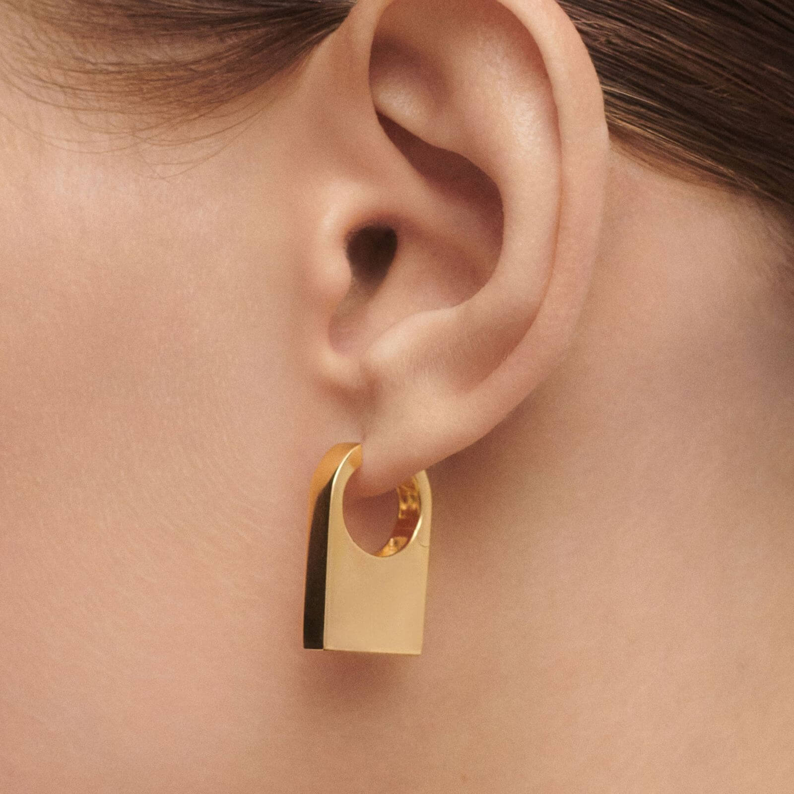 PDPAOLA Gold Chicago Hoop Earrings - Image 3