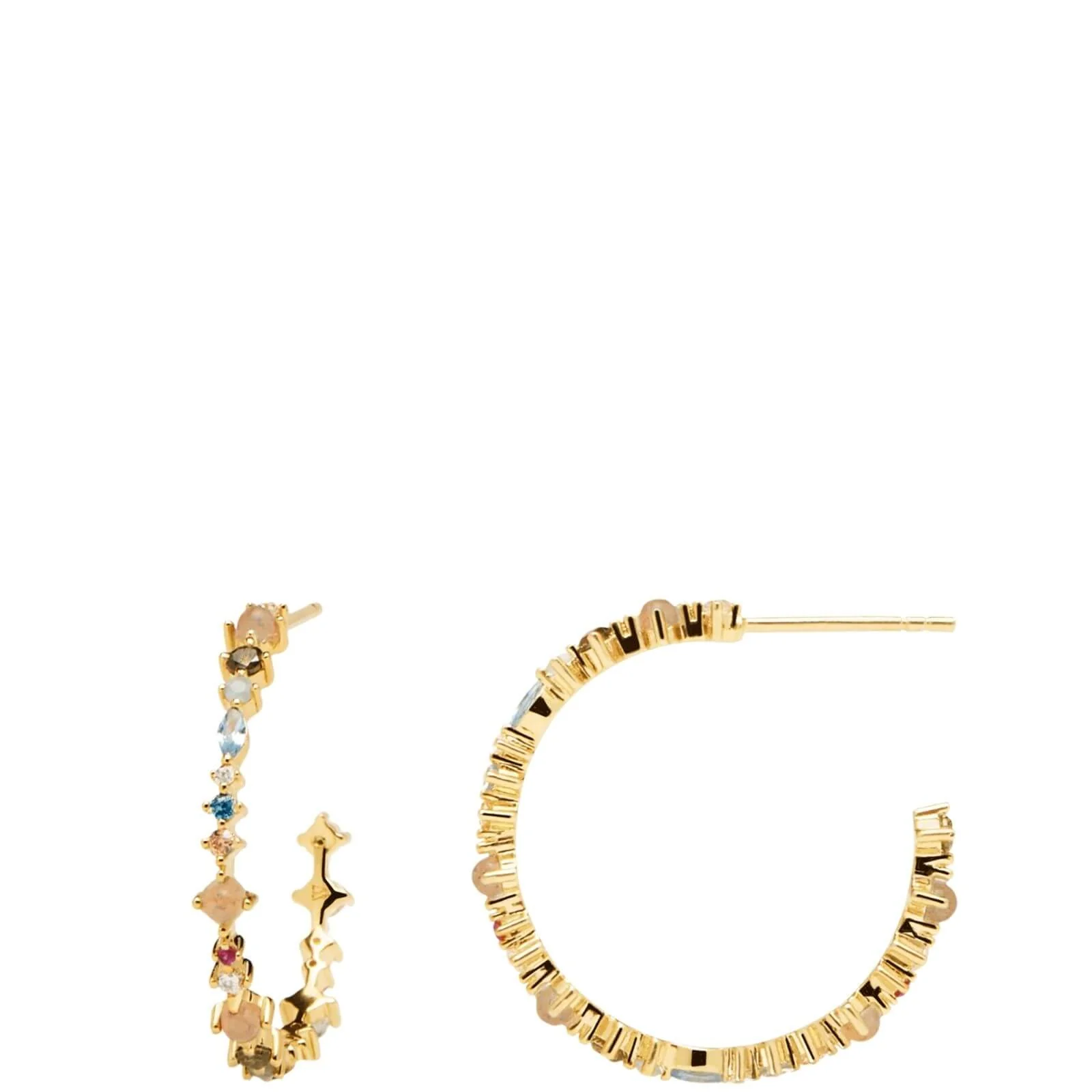 PDPAOLA Gold Halo Hoop Earrings
