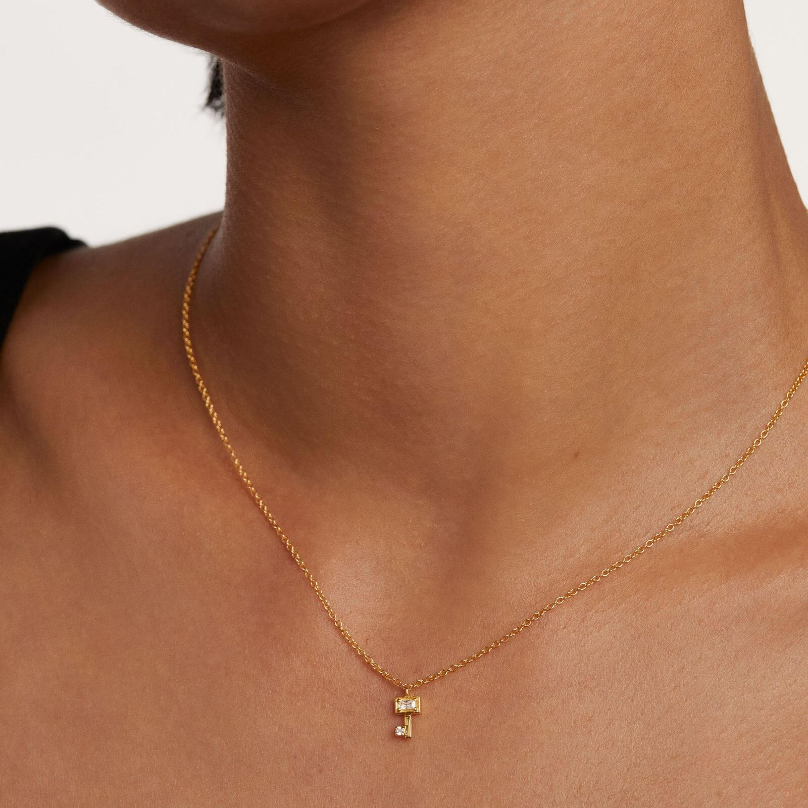 PDPAOLA Gold Key Necklace - Image 4