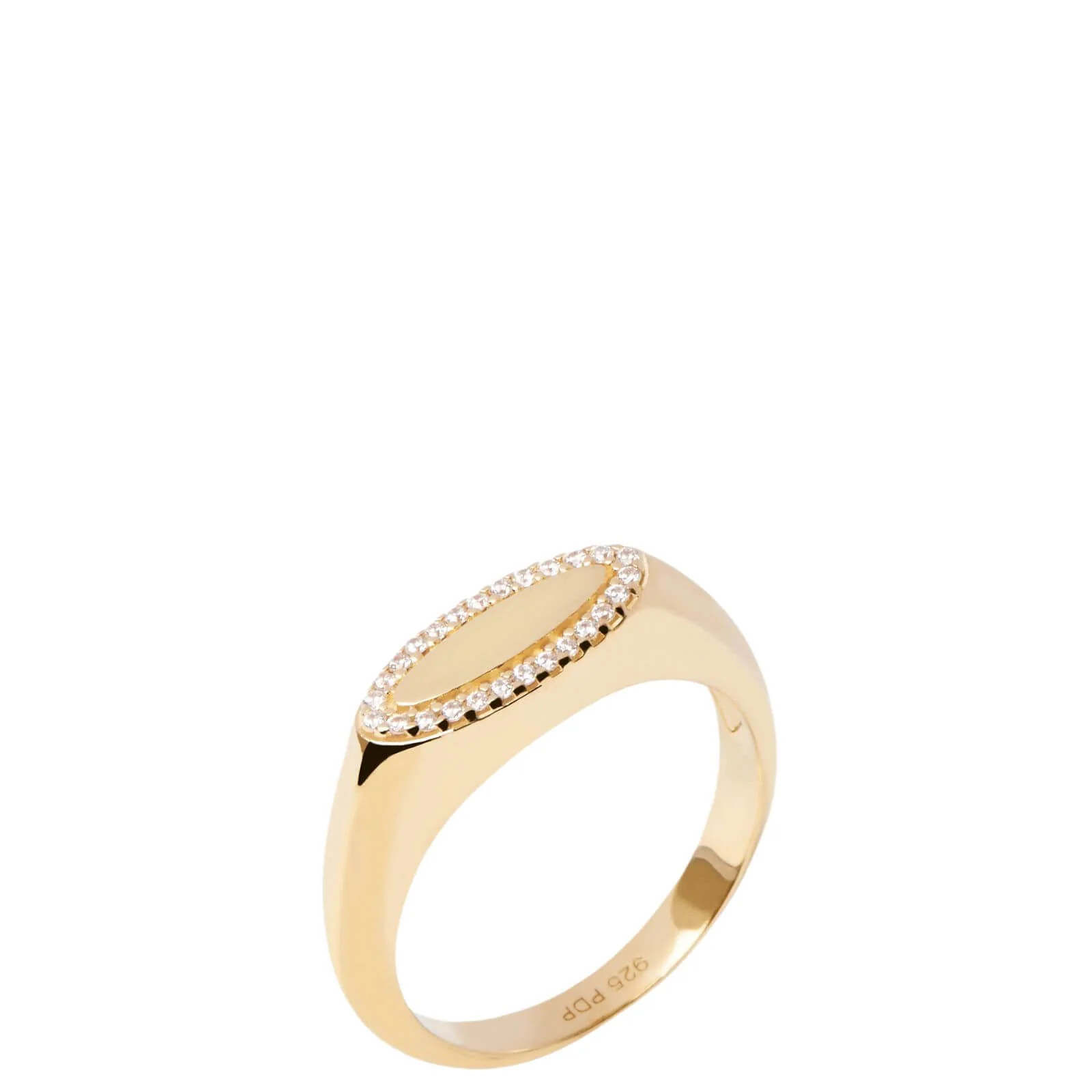 PDPAOLA Gold Lace Stamp Ring - Image 3