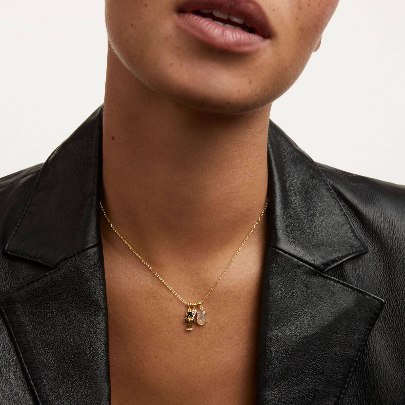 PDPAOLA Gold Mother Of Pearl Charm - Image 3