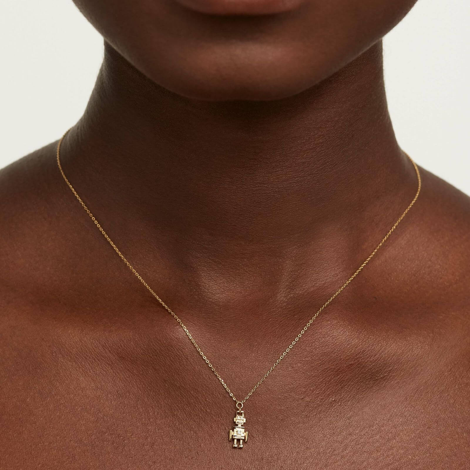 PDPAOLA Gold Robert Necklace - Image 3