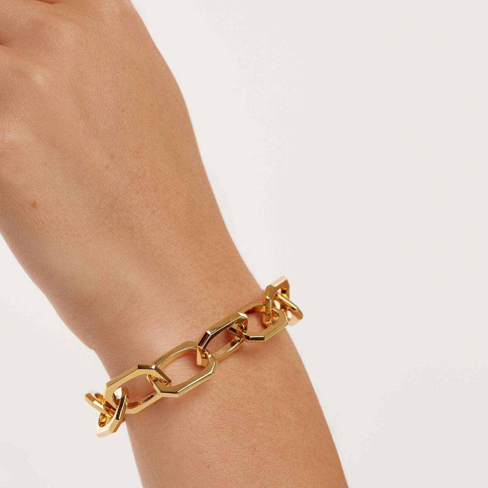 PDPAOLA Gold Signature Link Bracelet - Image 2