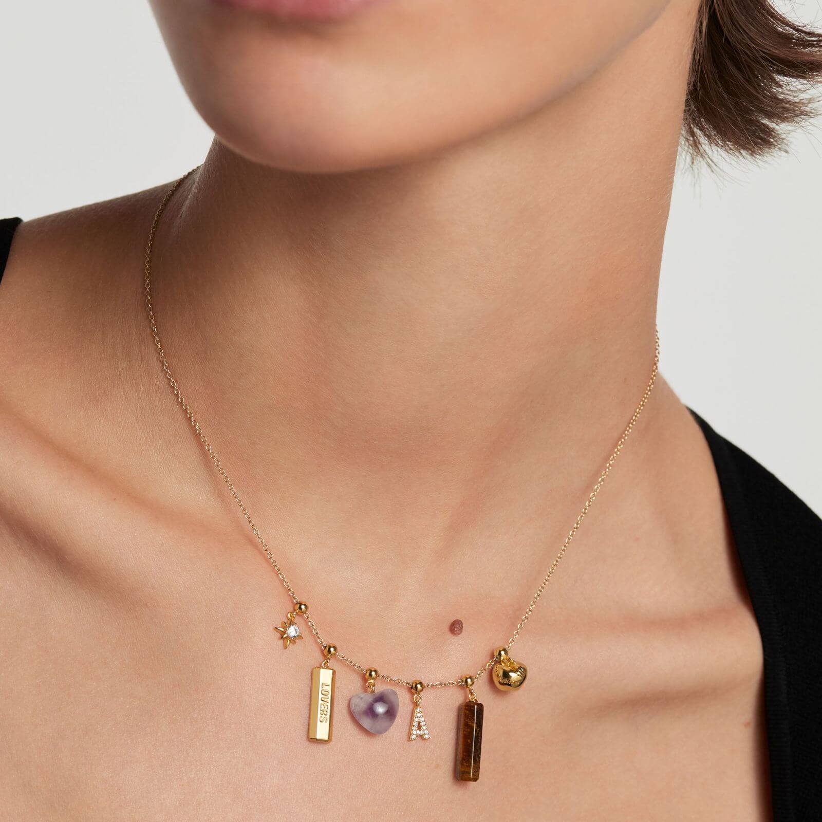 PDPAOLA Gold Tiger Eye Charm - Image 2