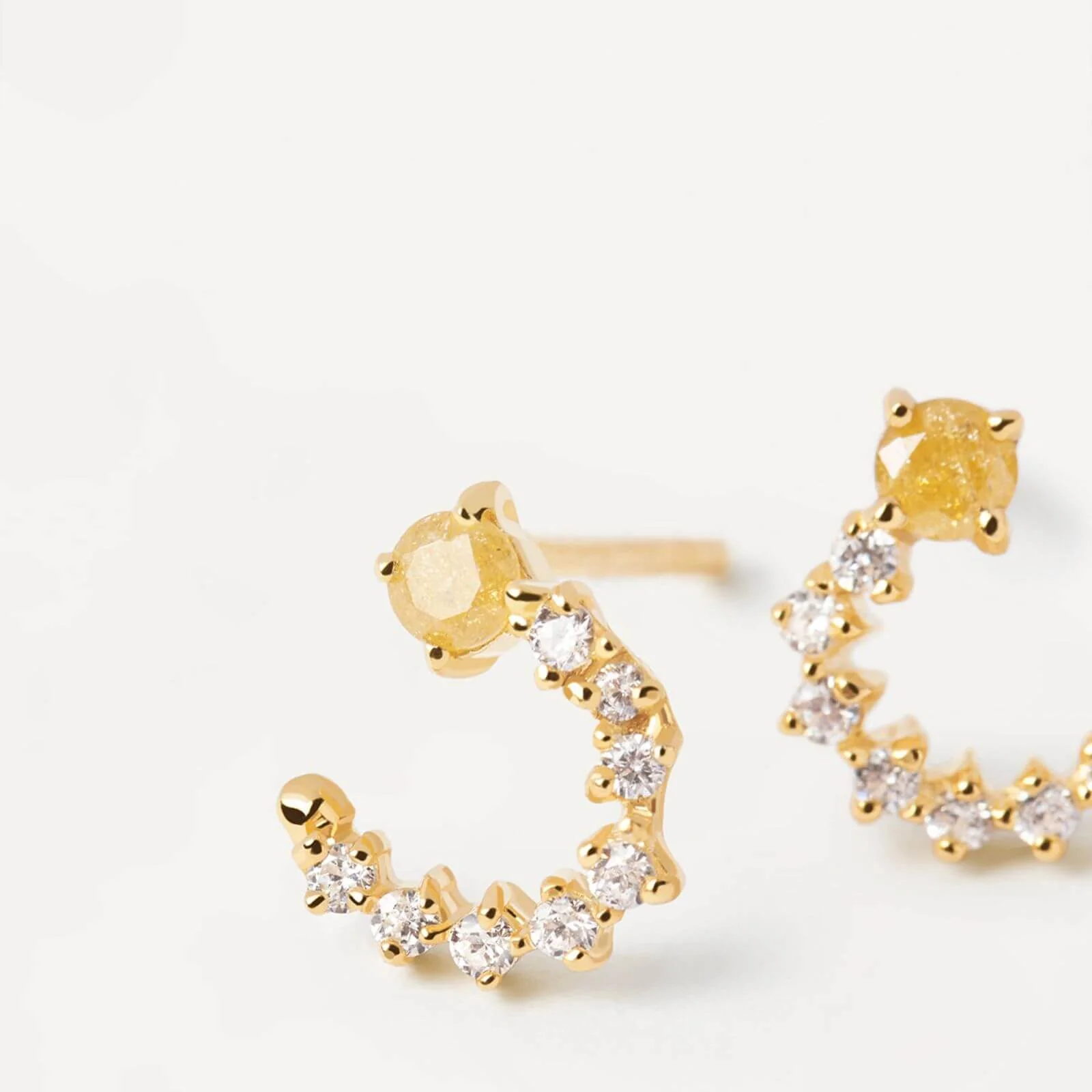 PDPAOLA Gold Villa Stud Earrings - Image 2