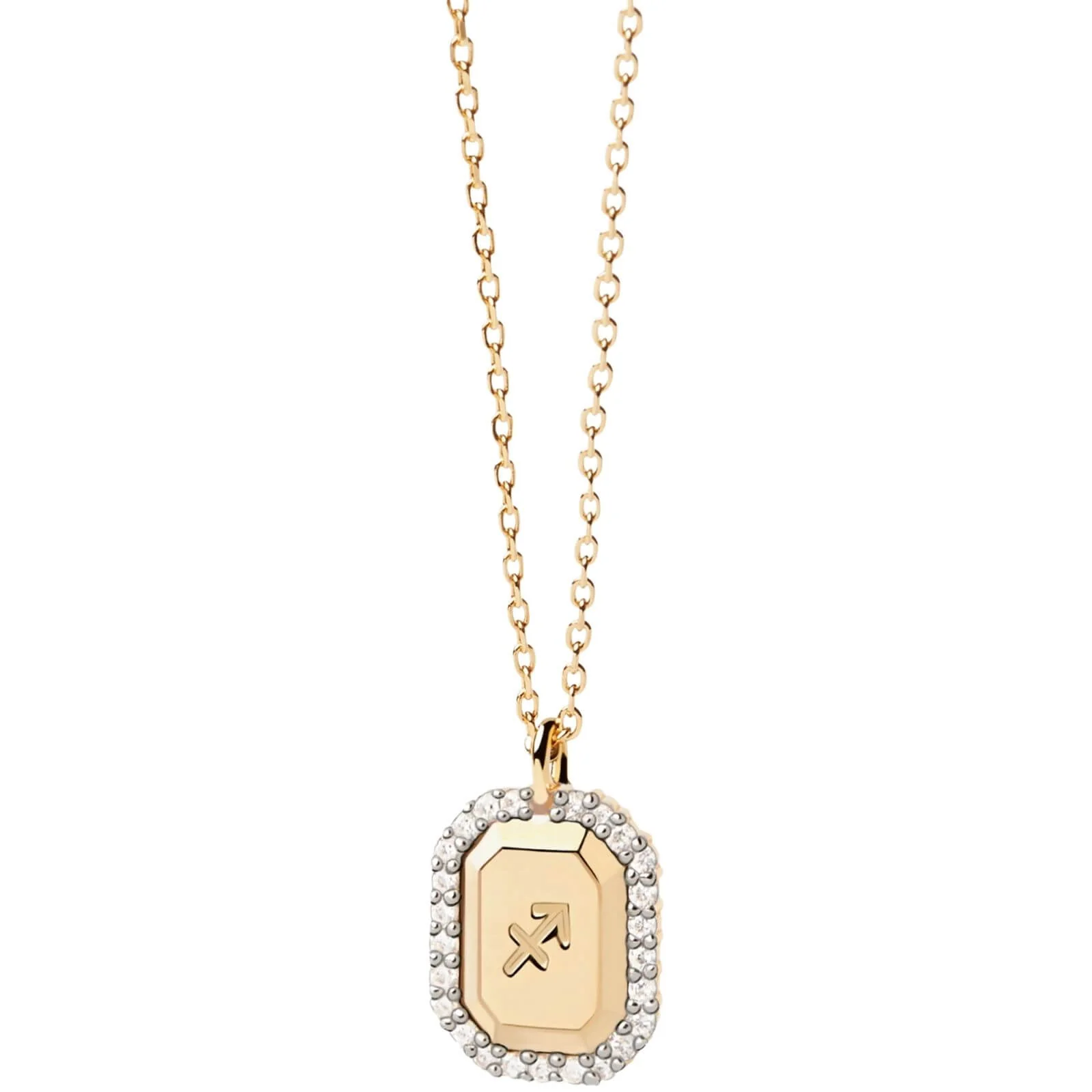 PDPAOLA Gold Zodiac Sagittarius Necklace