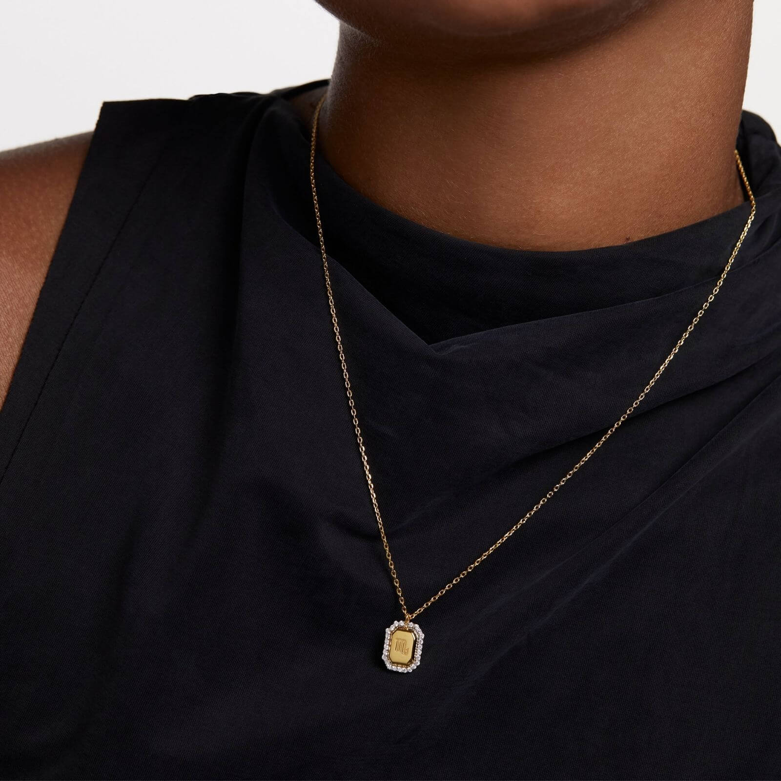 PDPAOLA Gold Zodiac Scorpio Necklace - Image 2