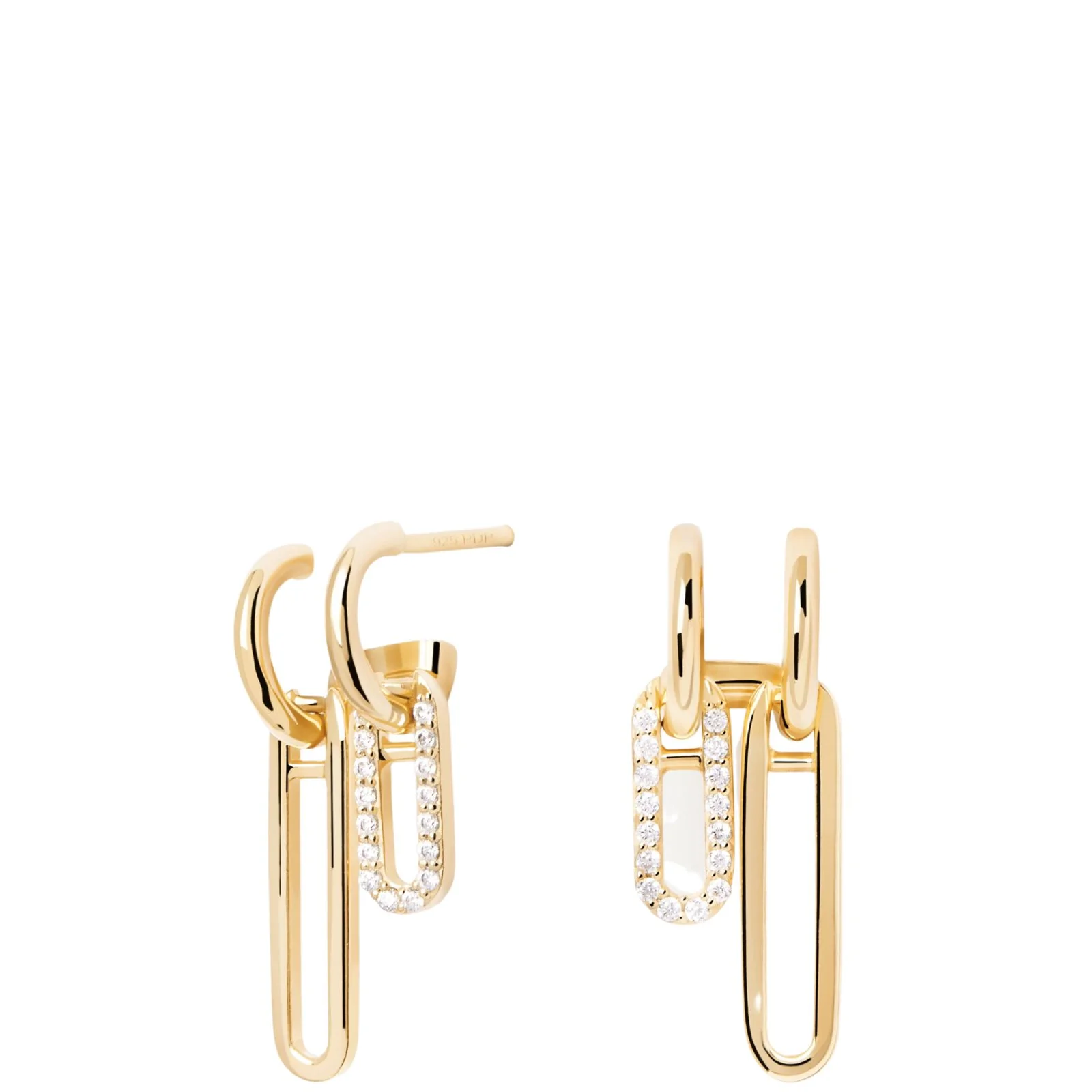 PDPAOLA Nexa Gold Hoop Earrings