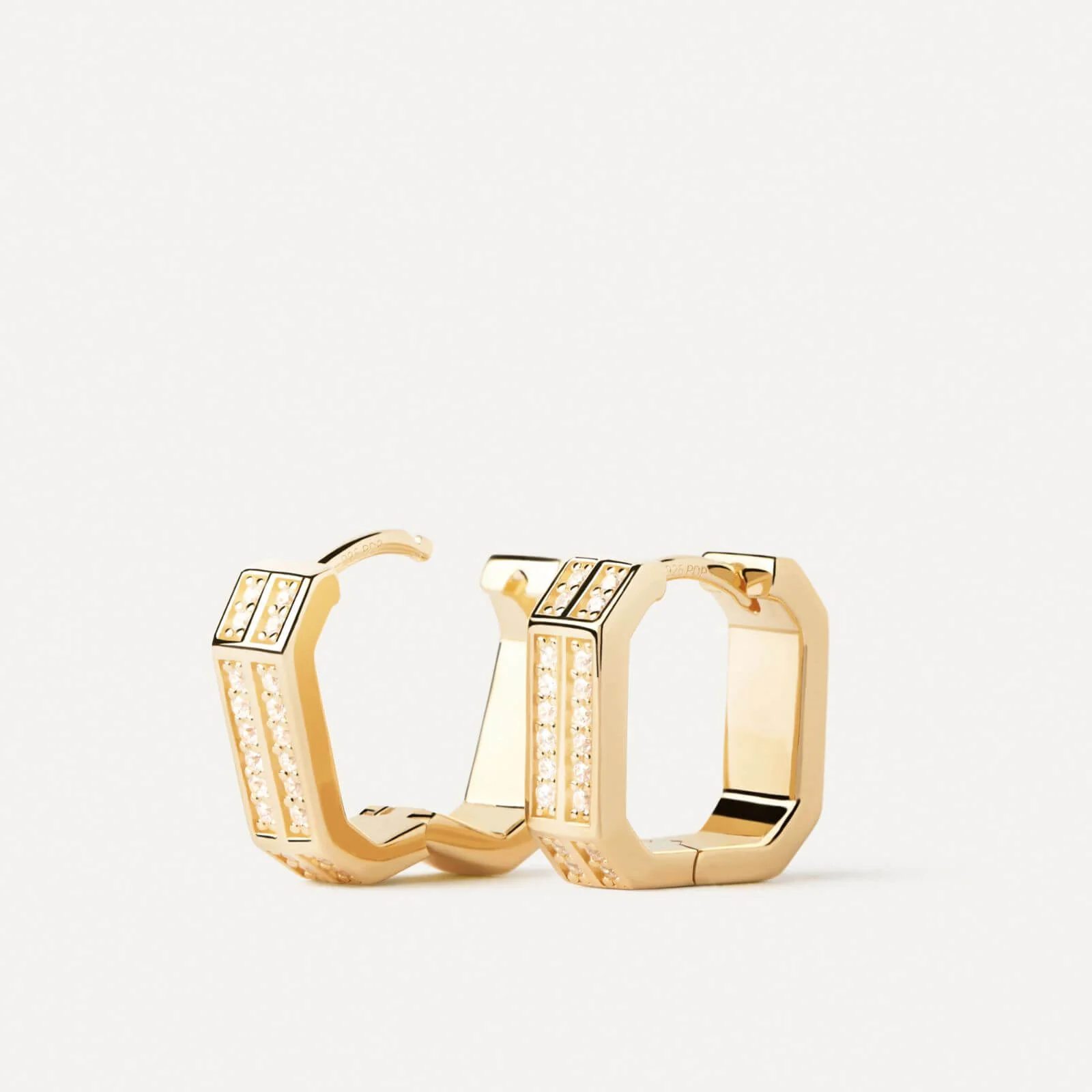 PDPAOLA Olympia Gold Hoop Earrings - Image 2