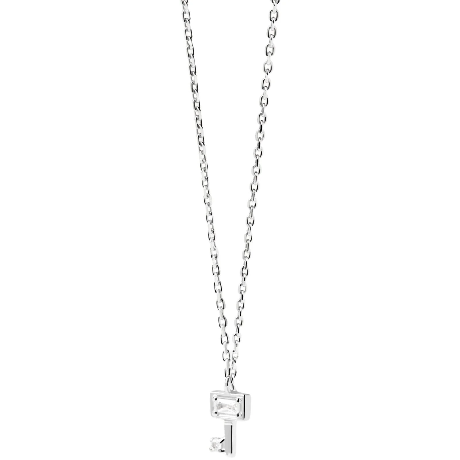 PDPAOLA Silver Key Necklace