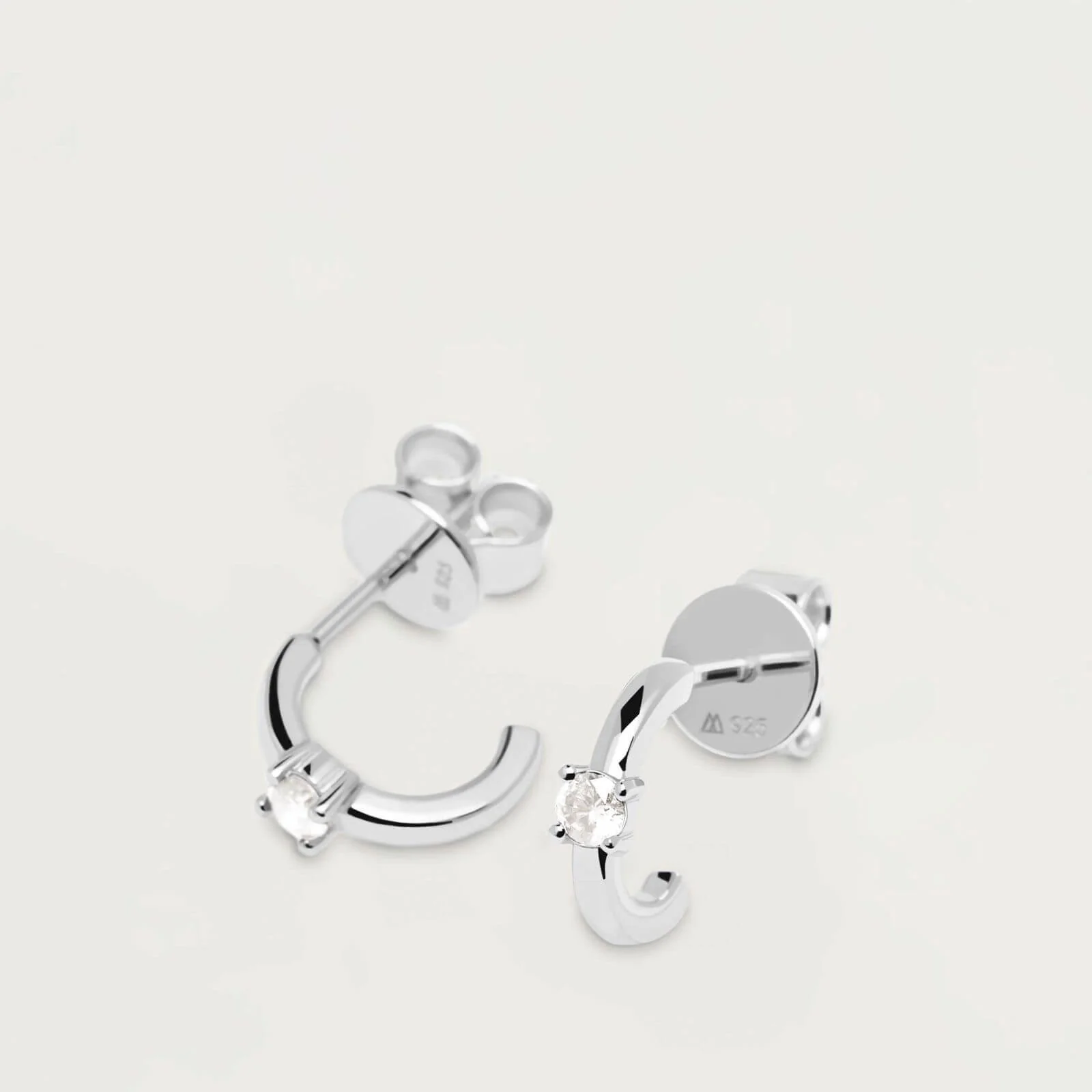 PDPAOLA Silver Solita Hoop Earrings - Image 2