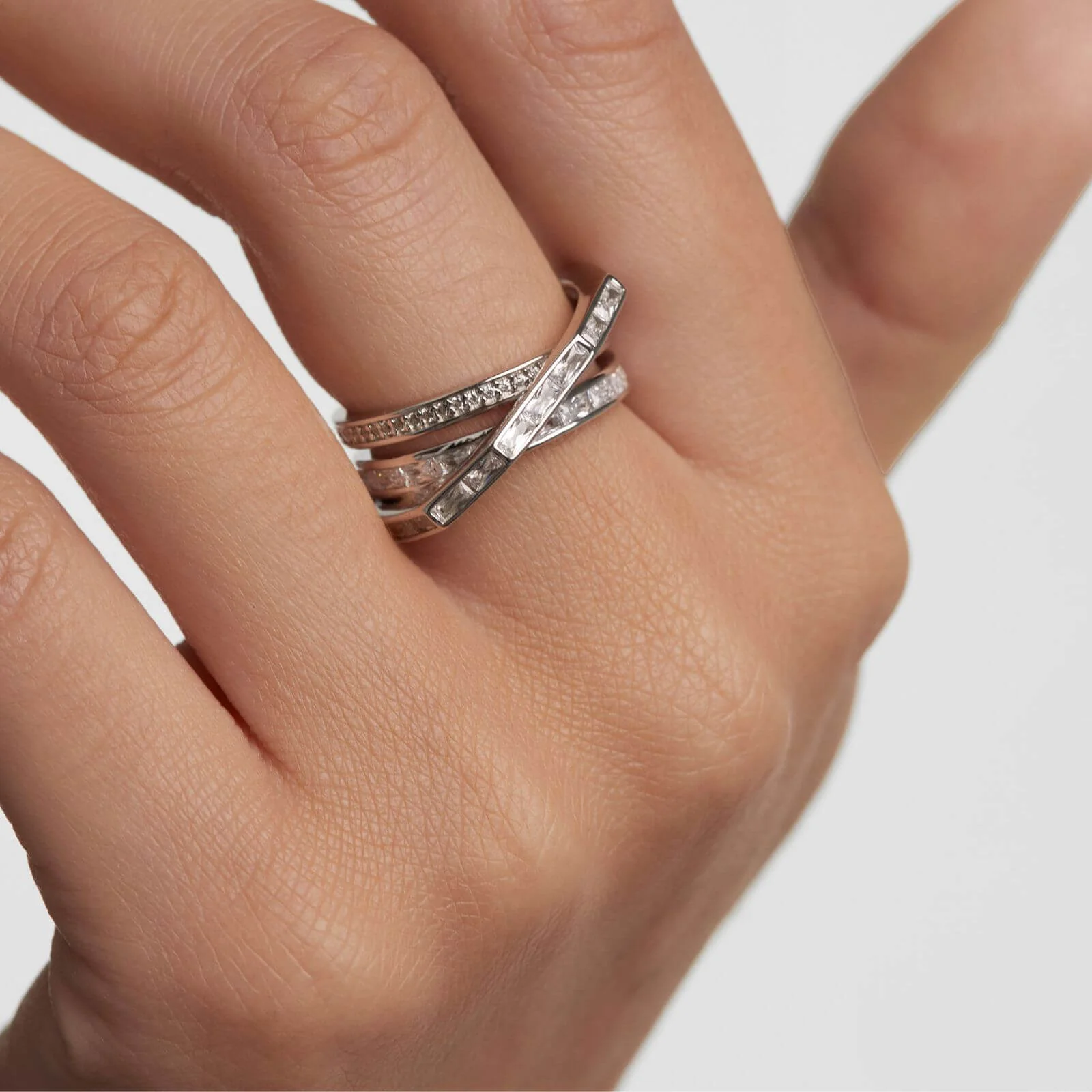 PDPAOLA Verona Silver Triple Ring - Image 2