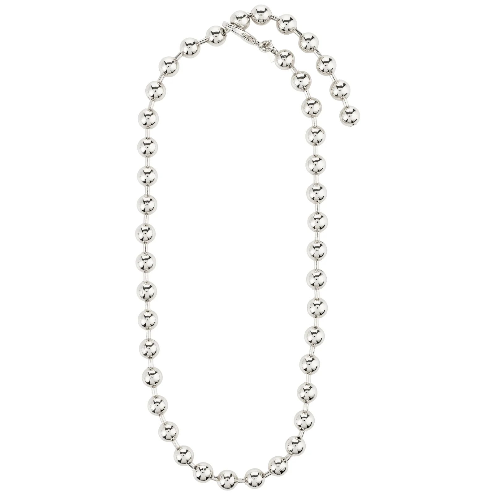 Pilgrim Air Silver Ball Necklace - Image 2