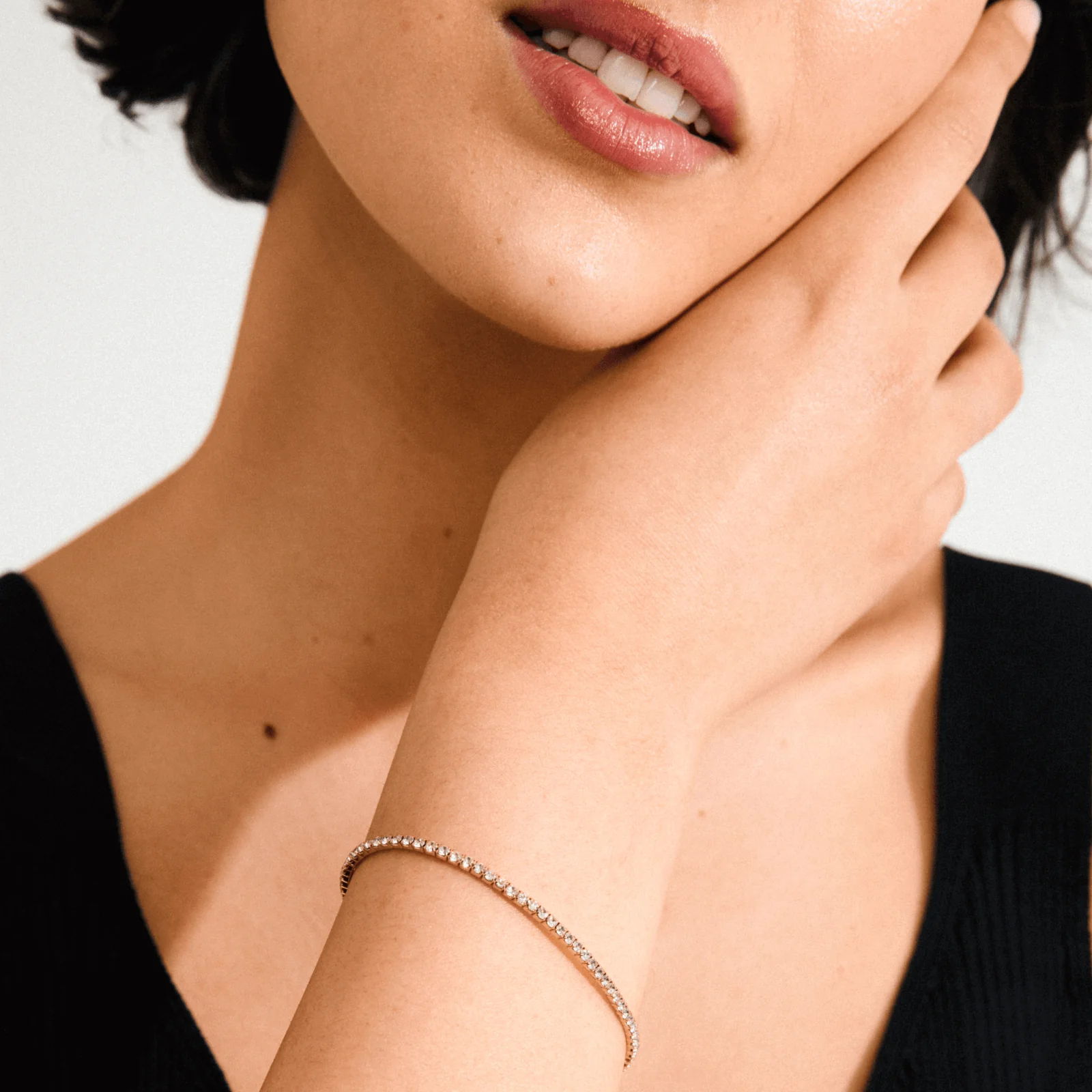 Pilgrim Arash Gold Crystal Stretch Bracelet - Image 2