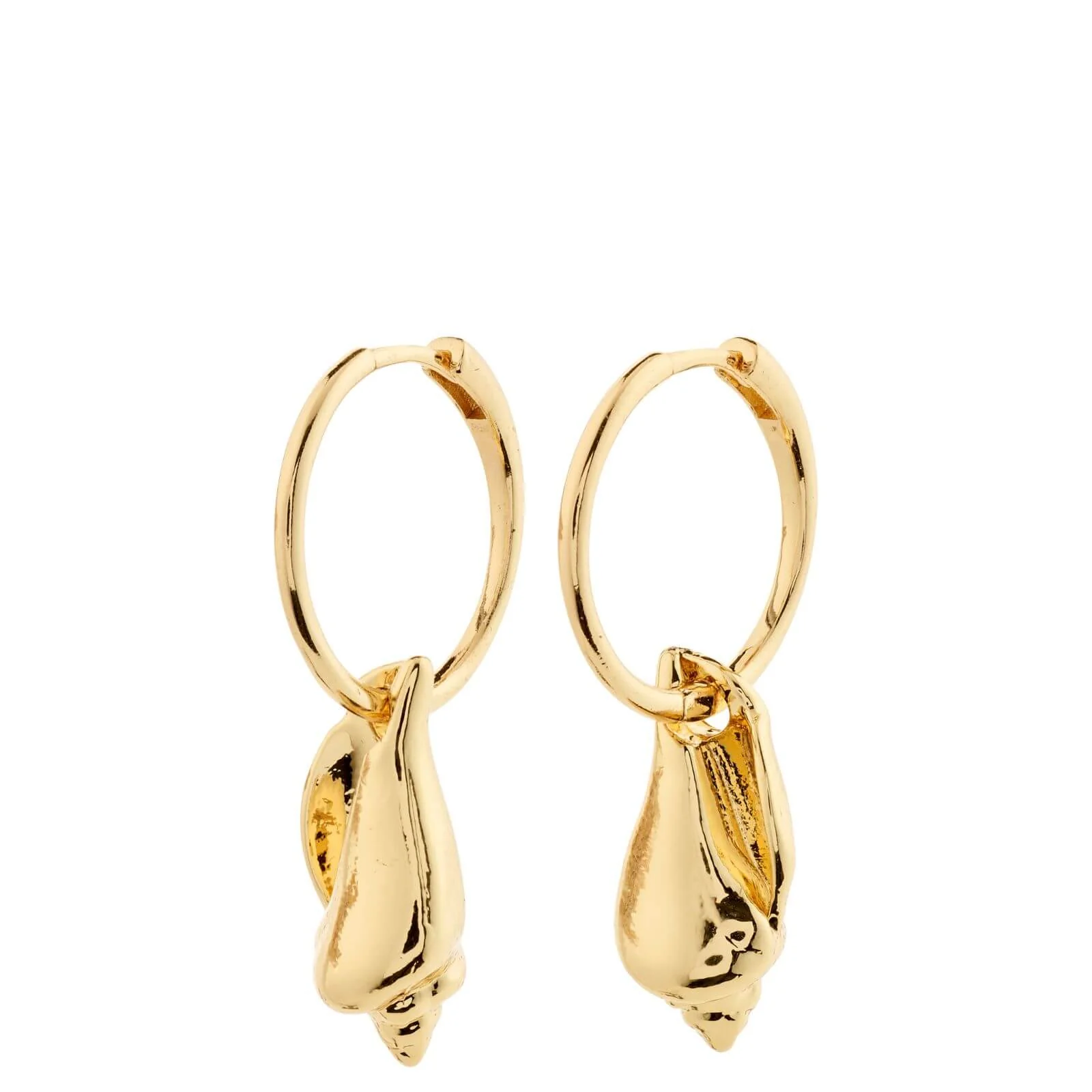 Pilgrim Breeze Gold Hoop Earrings