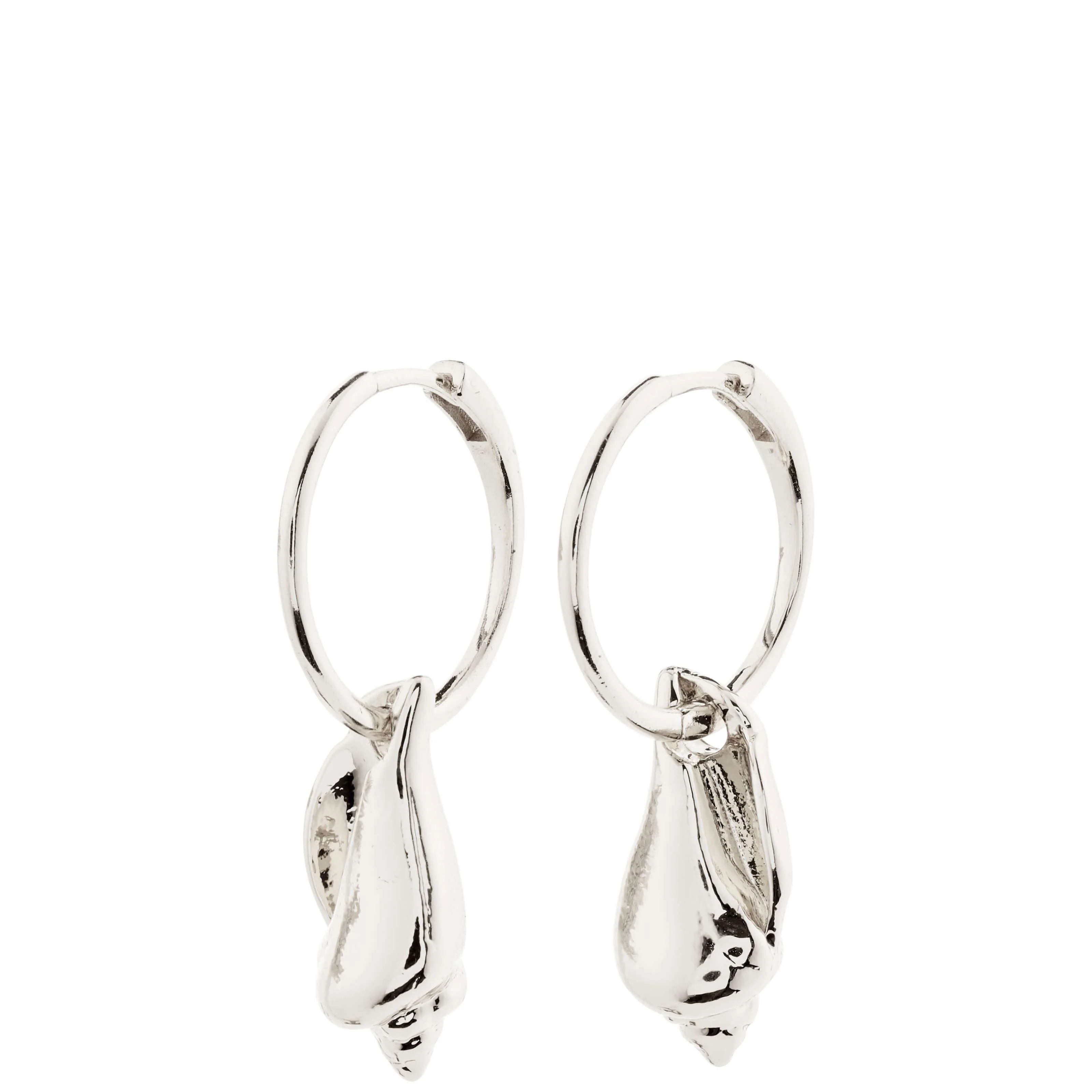 Pilgrim Breeze Silver Hoop Earrings