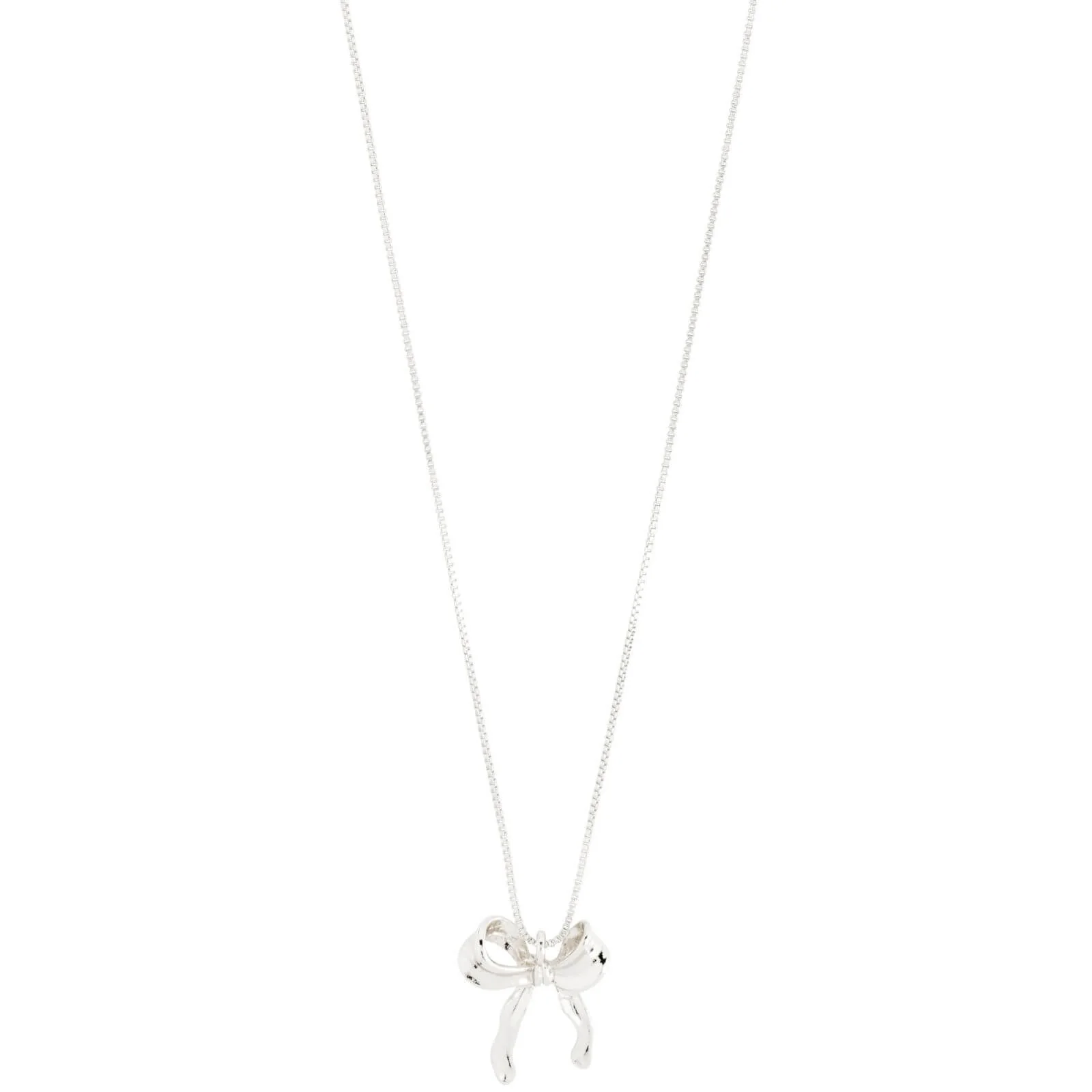 Pilgrim Cassian Silver Bow Necklace