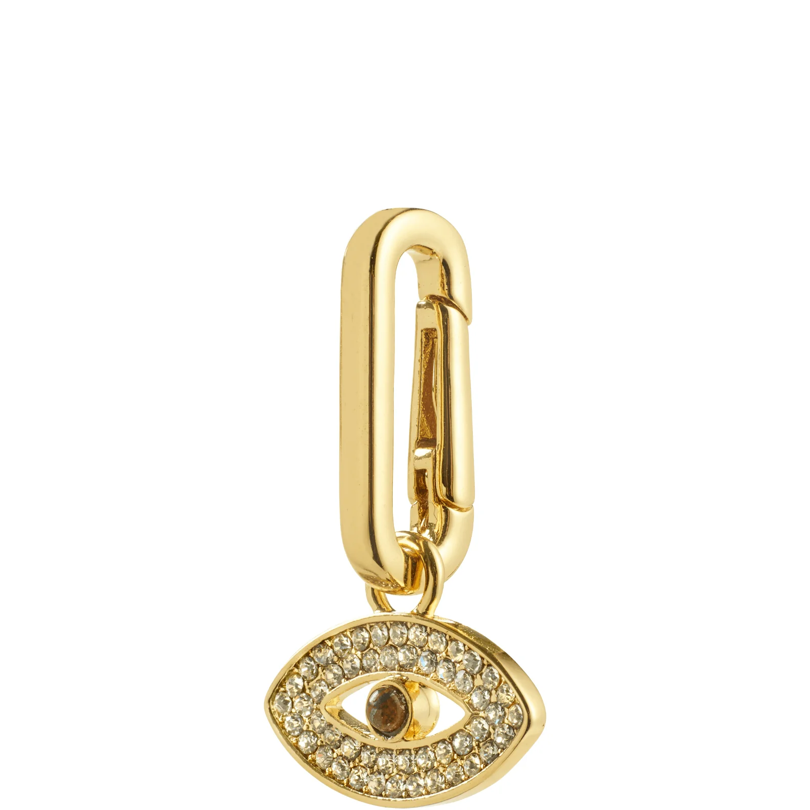 Pilgrim Charm Gold Crystal Eye Pendant