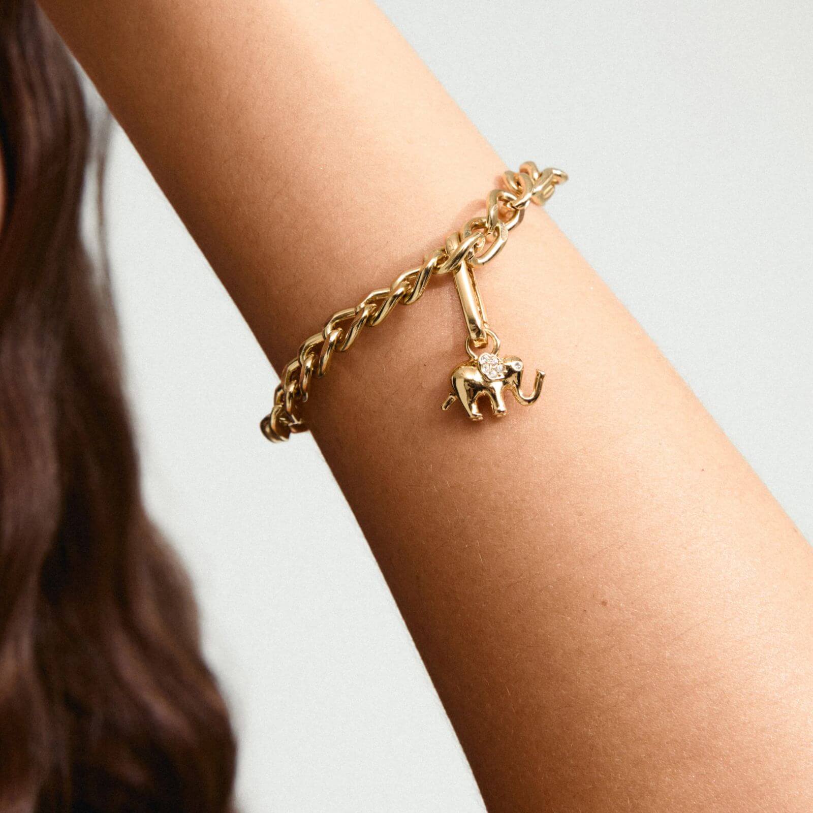 Pilgrim Charm Gold Elephant Pendant - Image 2