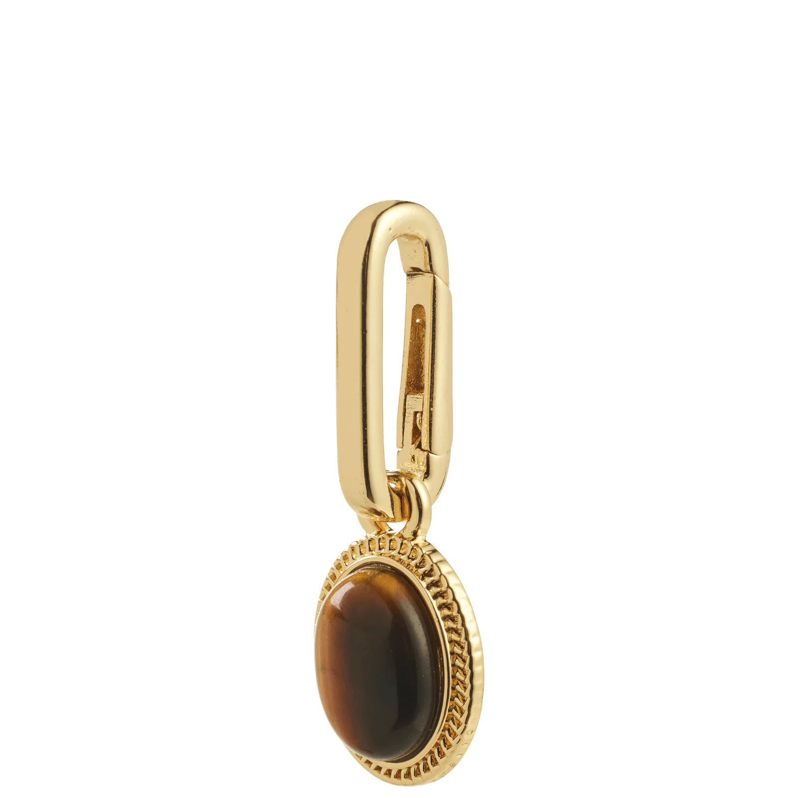 Pilgrim Charm Gold Tiger Eye Medallion Pendant