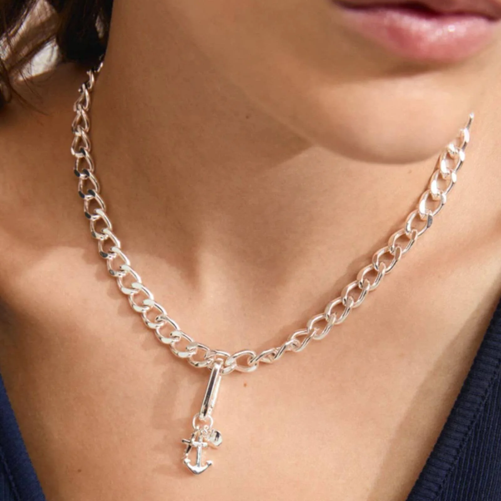 Pilgrim Charm Silver Multi Pendant - Image 2