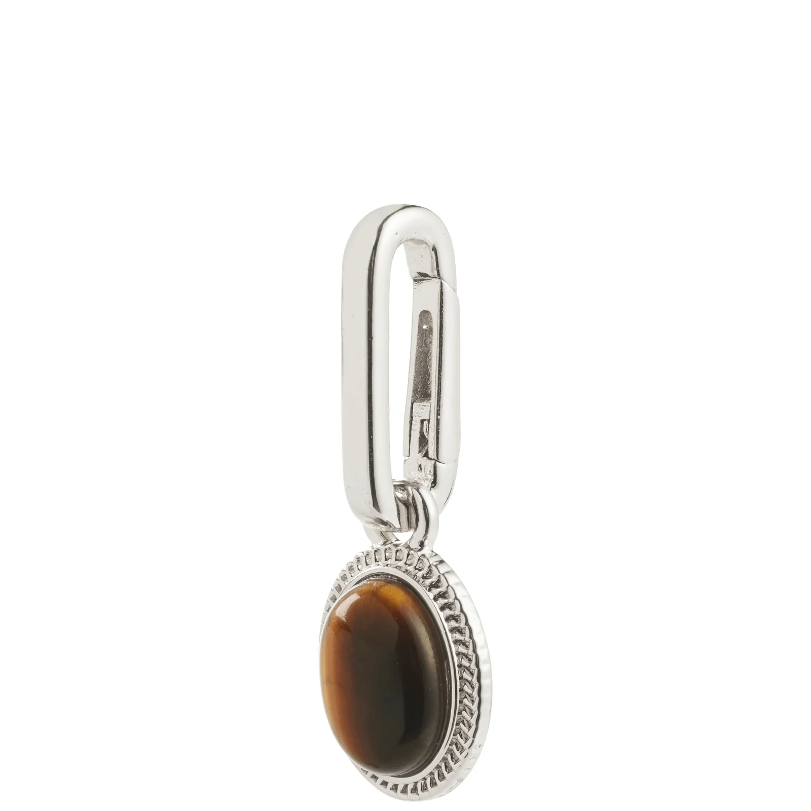Pilgrim Charm Silver Tiger Eye Medallion Pendant