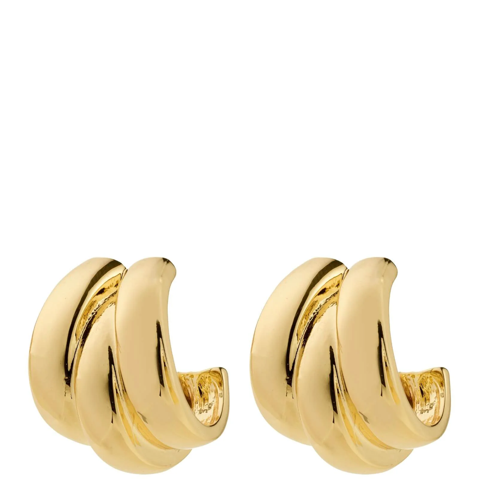 Pilgrim Damia Gold Extra Chunky Hoop Earrings