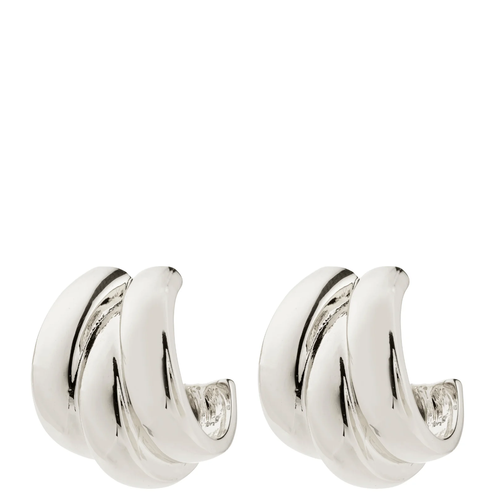 Pilgrim Damia Silver Extra Chunky Hoop Earrings