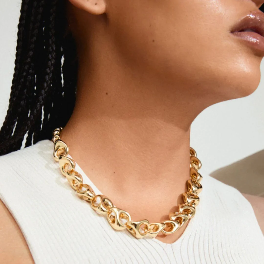 Pilgrim Dune Gold Chunky Necklace - Image 2
